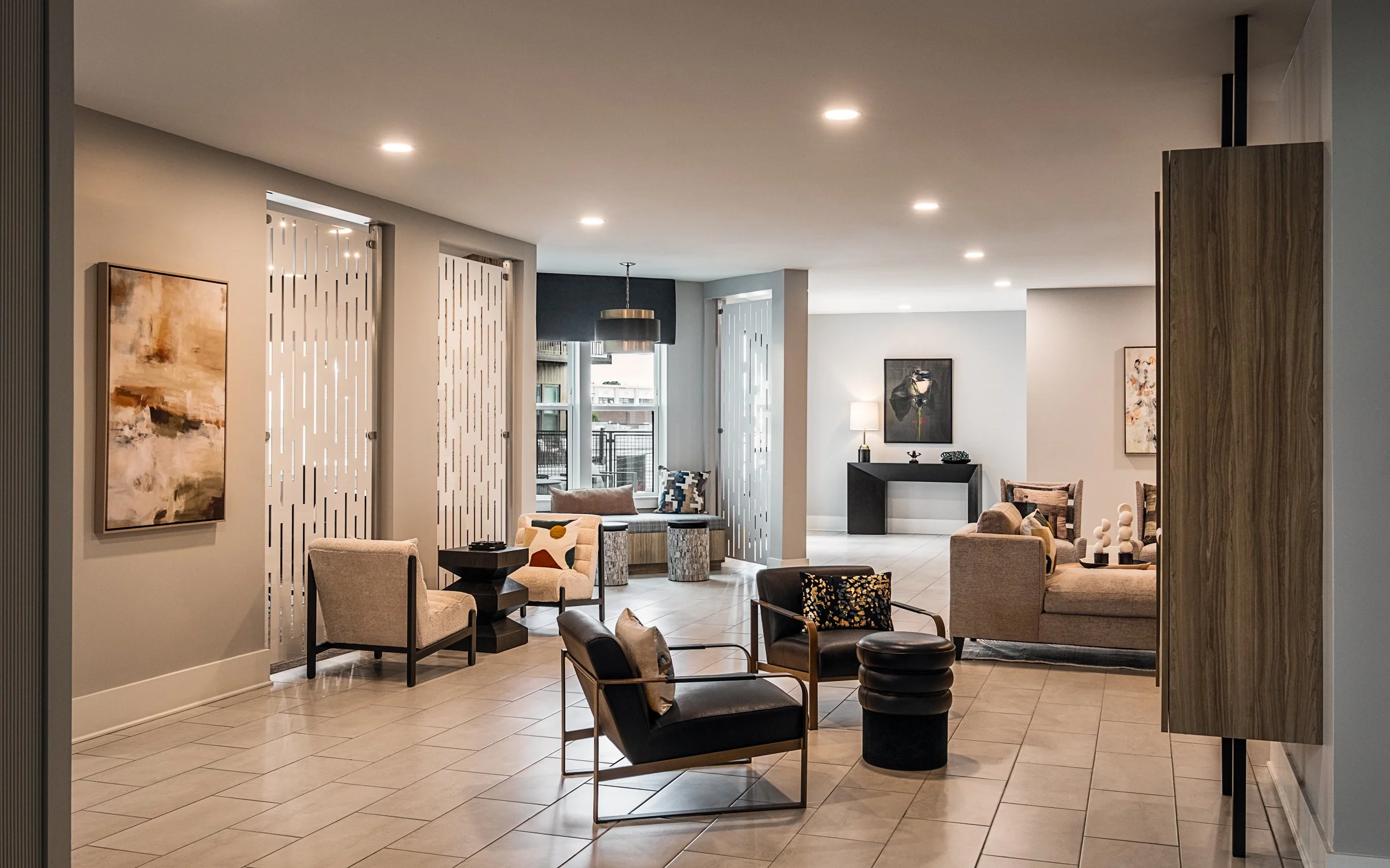 Architectural photography by Paul Lange of Lange Photo Studio, showcasing Ace Apartments in Richmond, VA. The series captures the building's modern design, vibrant communal spaces, rooftop lounge, resort-style pool, highlighting the dynami living exp