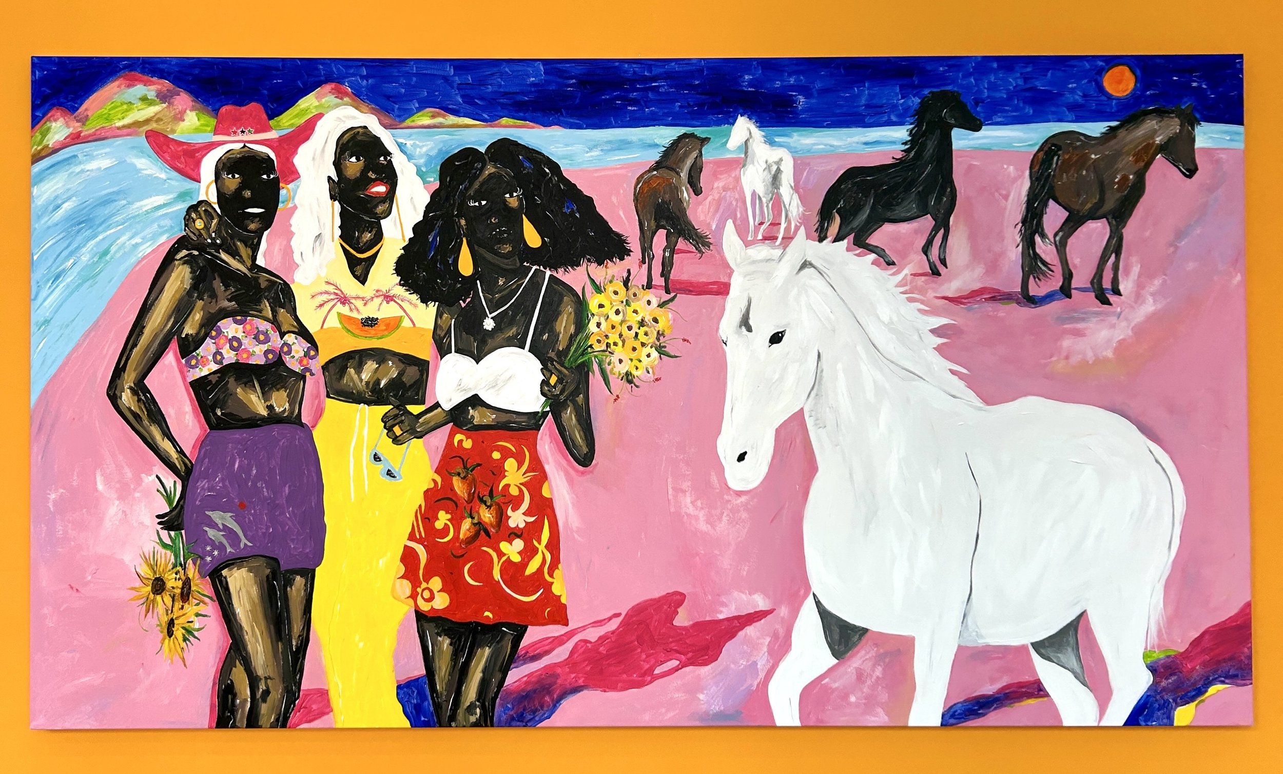  “Assateague island”, 275 x 150 cm, Acrylic on Canvas, 2023 