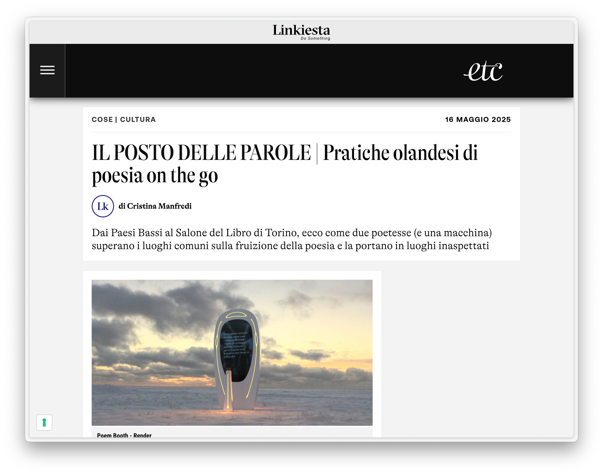 Linkiesta: Pratiche olandesi di poesia on the go