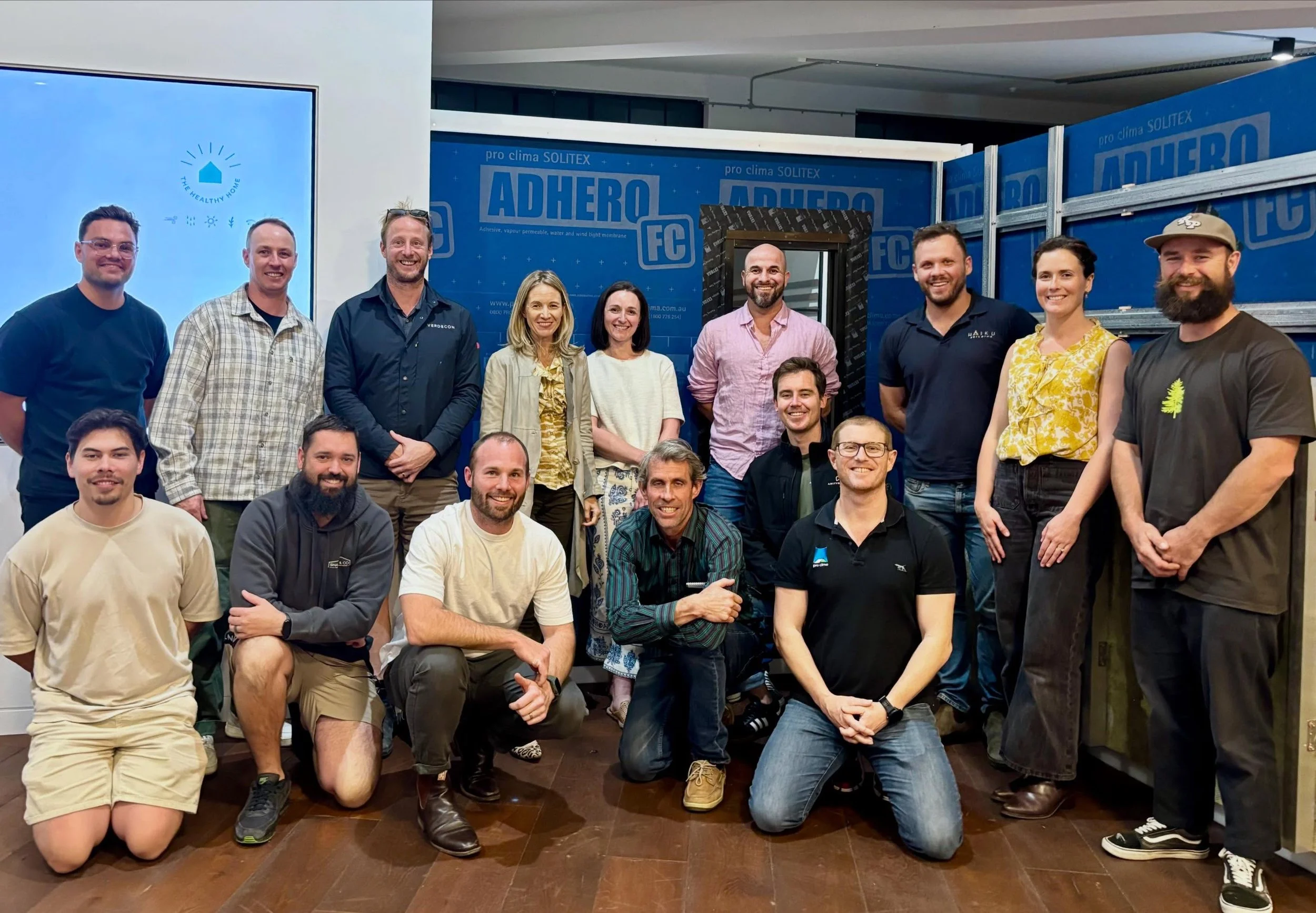 Our #HealthyBuildingMaterialsMastermind community came together in Sydney last week for a very special, and incredibly valuable, evening of learning, conversation and connection at Pro Clima&rsquo;s @proclimaau incredible training facility, with two 