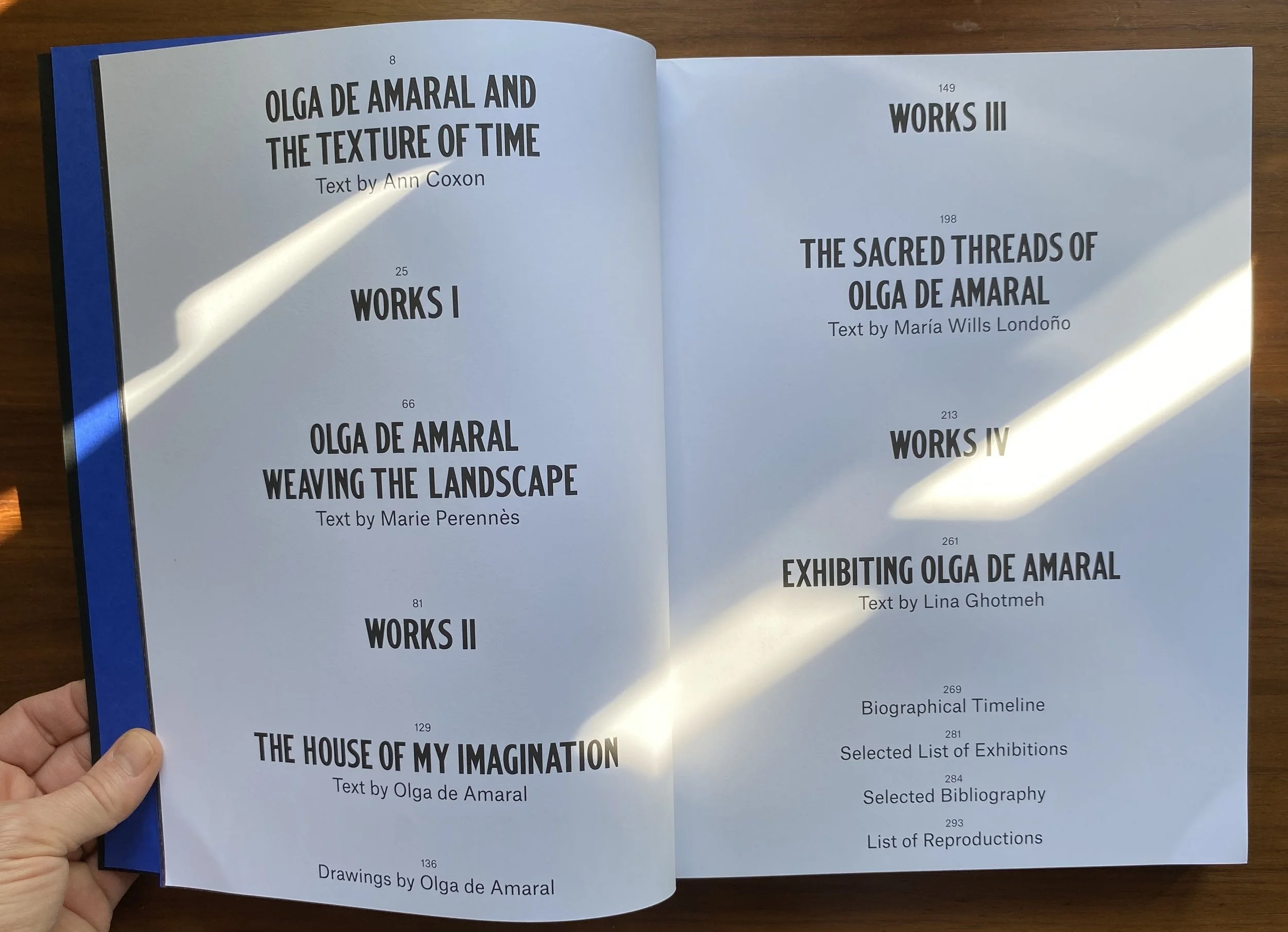 Olga de Amaral Table of Contents.jpg