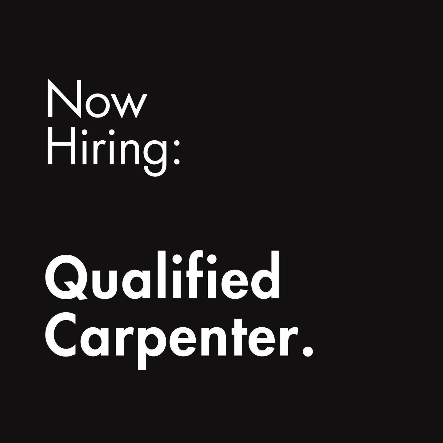 Seeking a qualified carpenter to join our small team, working on residential second fix, cladding, decks and pergolas throughout metropolitan Adelaide. 

Contact Chris on 0411 089 113 or admin@chrislangfordcarpentry.com.au if you are interested or ha