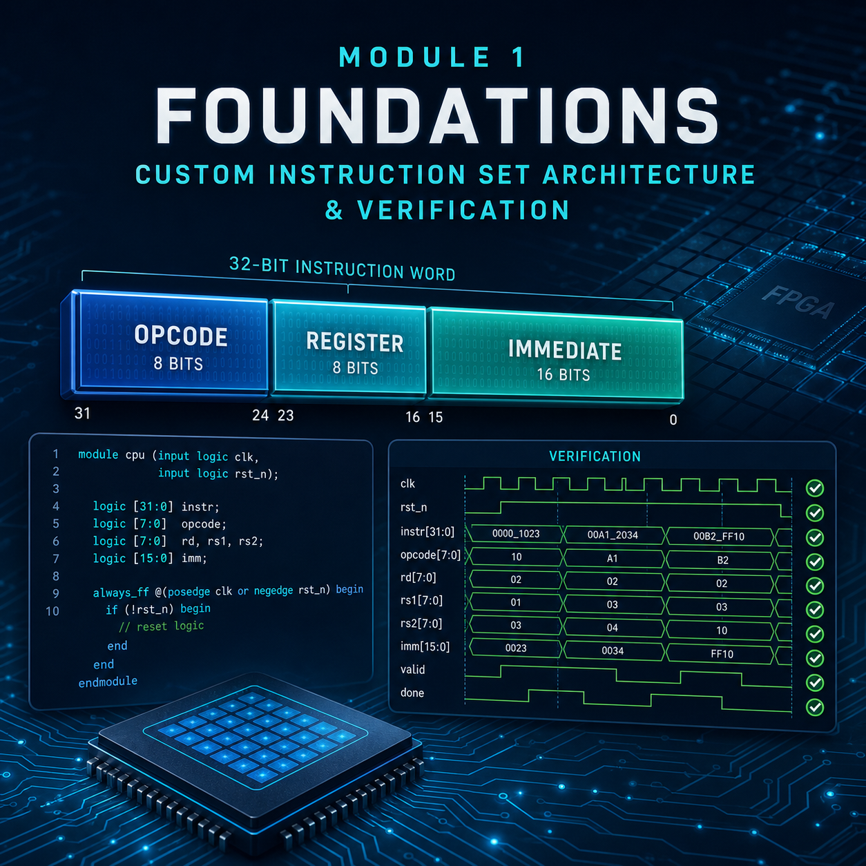 Module 1: Foundations, ISA and Verification