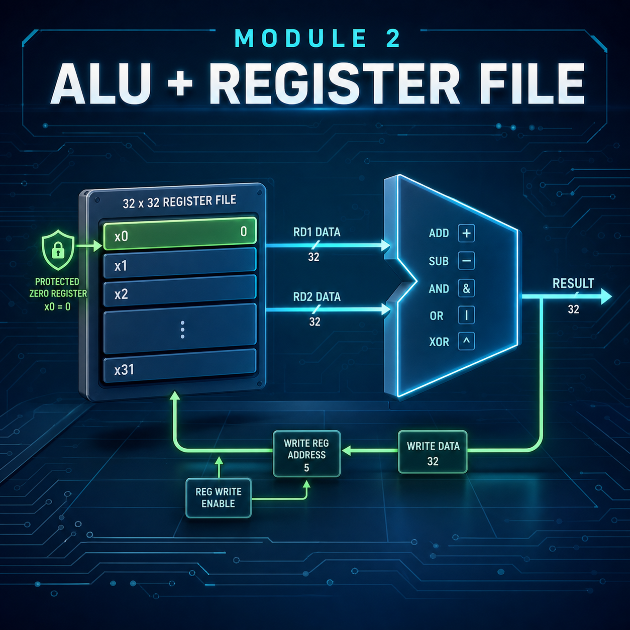 Module 2: ALU and Register File