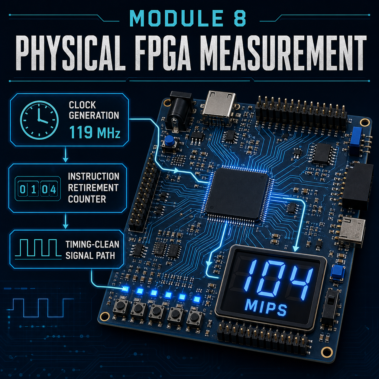 Module 8: Physical FPGA Measurement — Reaching 104 MIPS