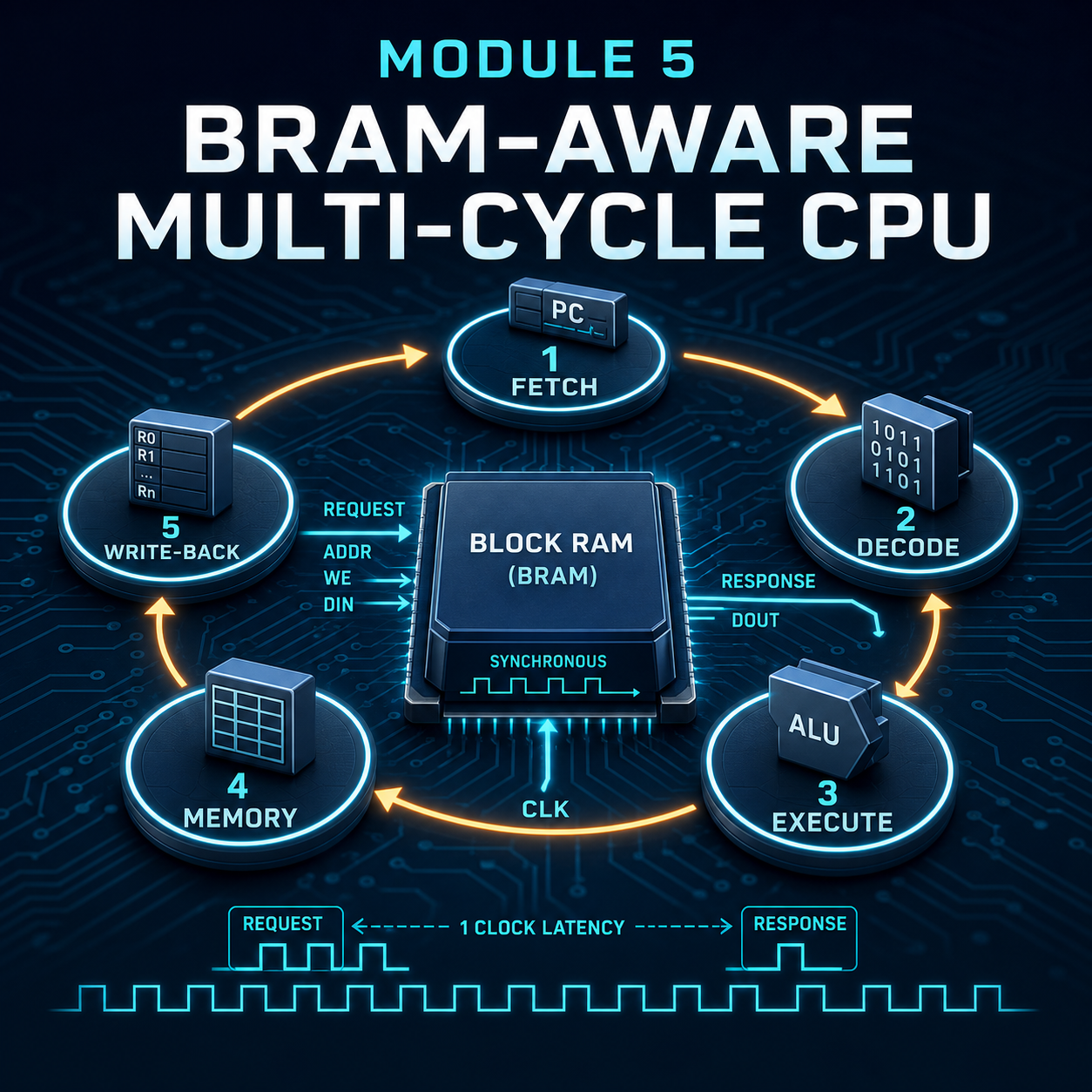 Module 5: BRAM-Aware Multi-Cycle CPU