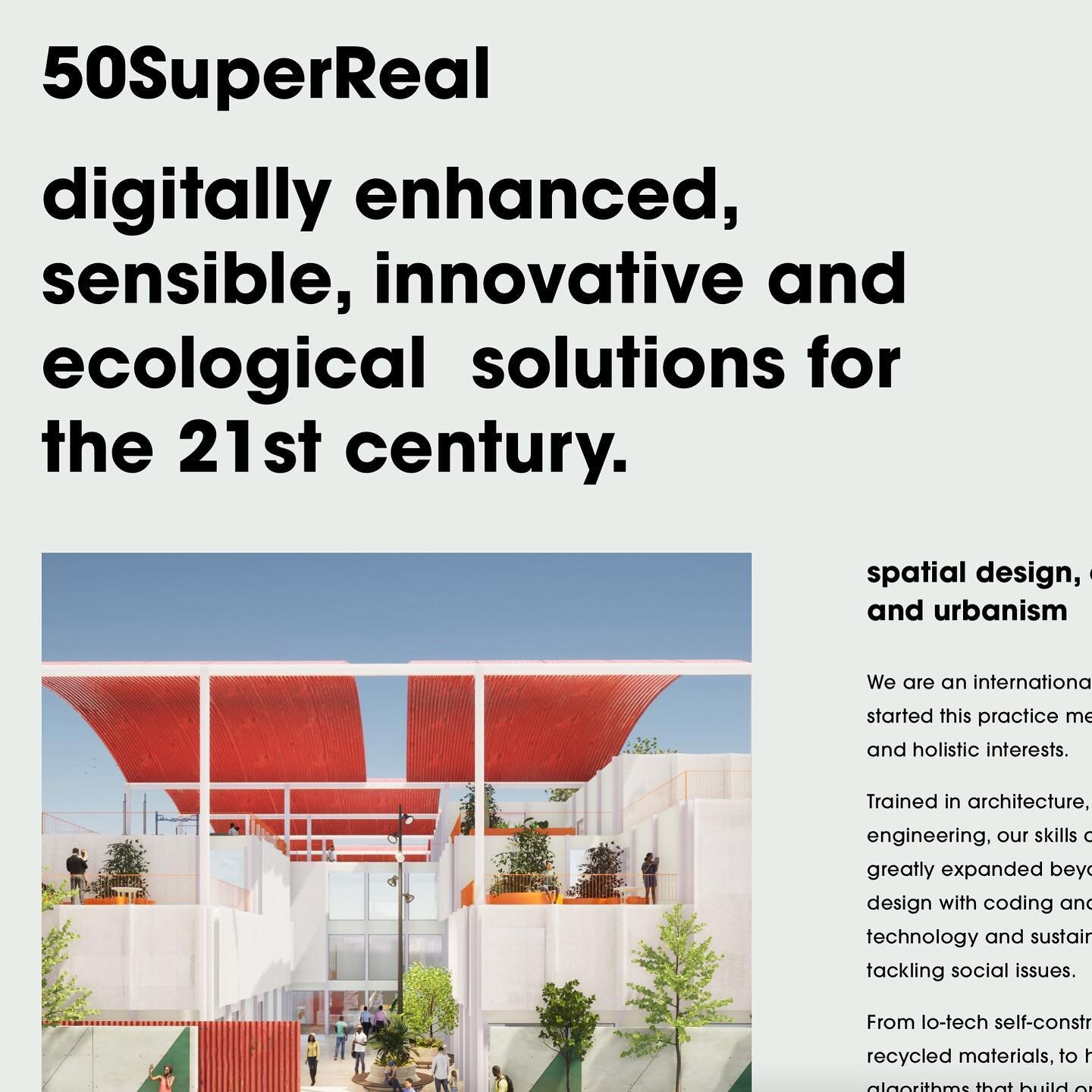 Our website has finally been updated!
Go check out our projects at
www.50superreal.com
or
www.50sr.org

To celebrate, we will be posting a selection of projects that we enjoyed working with.
A bit of nostalgia before we start sharing some of our new 