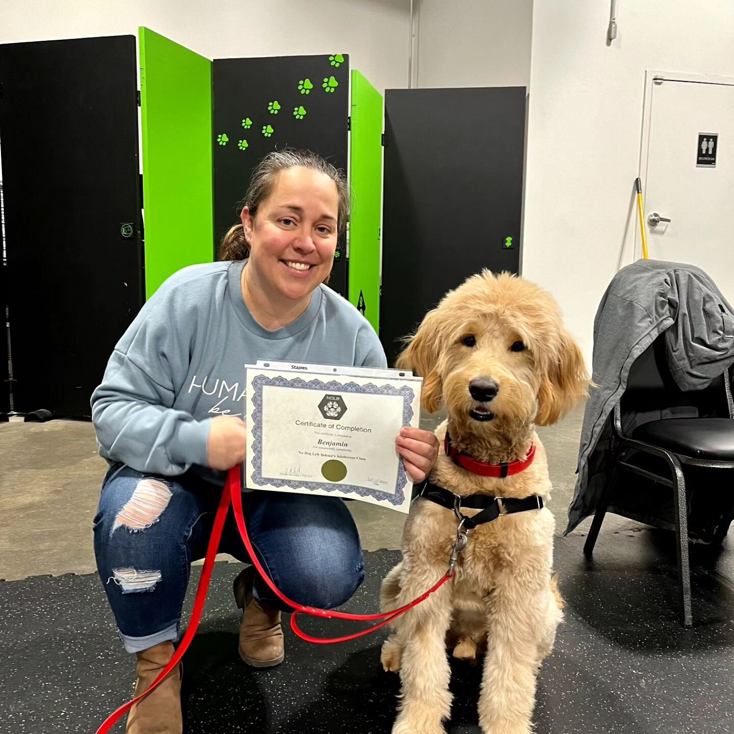 Congrats to the adolescent class for graduating! You all had amazing wins and really pushed yourself and your dogs! Keep up the great work! #nodogleftbehind #ndlb #adolescentclass #adolescentgrads #graduationday #moosejawdogtraining