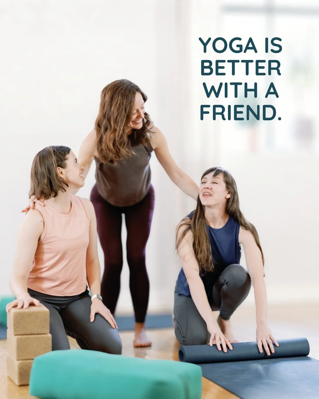 Yoga is better with a friend! 👀✨

Whether it&rsquo;s their first class or their fiftieth, your guest pass is the perfect excuse to roll out an extra mat and share the glow.

Members receive one guest pass each month to bring someone they love into t