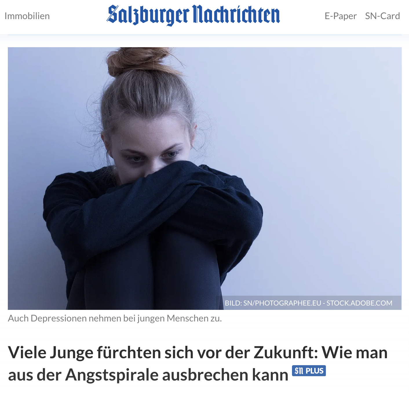 Viele Junge fürchten sich vor der Zukunft: Wie man aus der Angstspirale ausbrechen kann