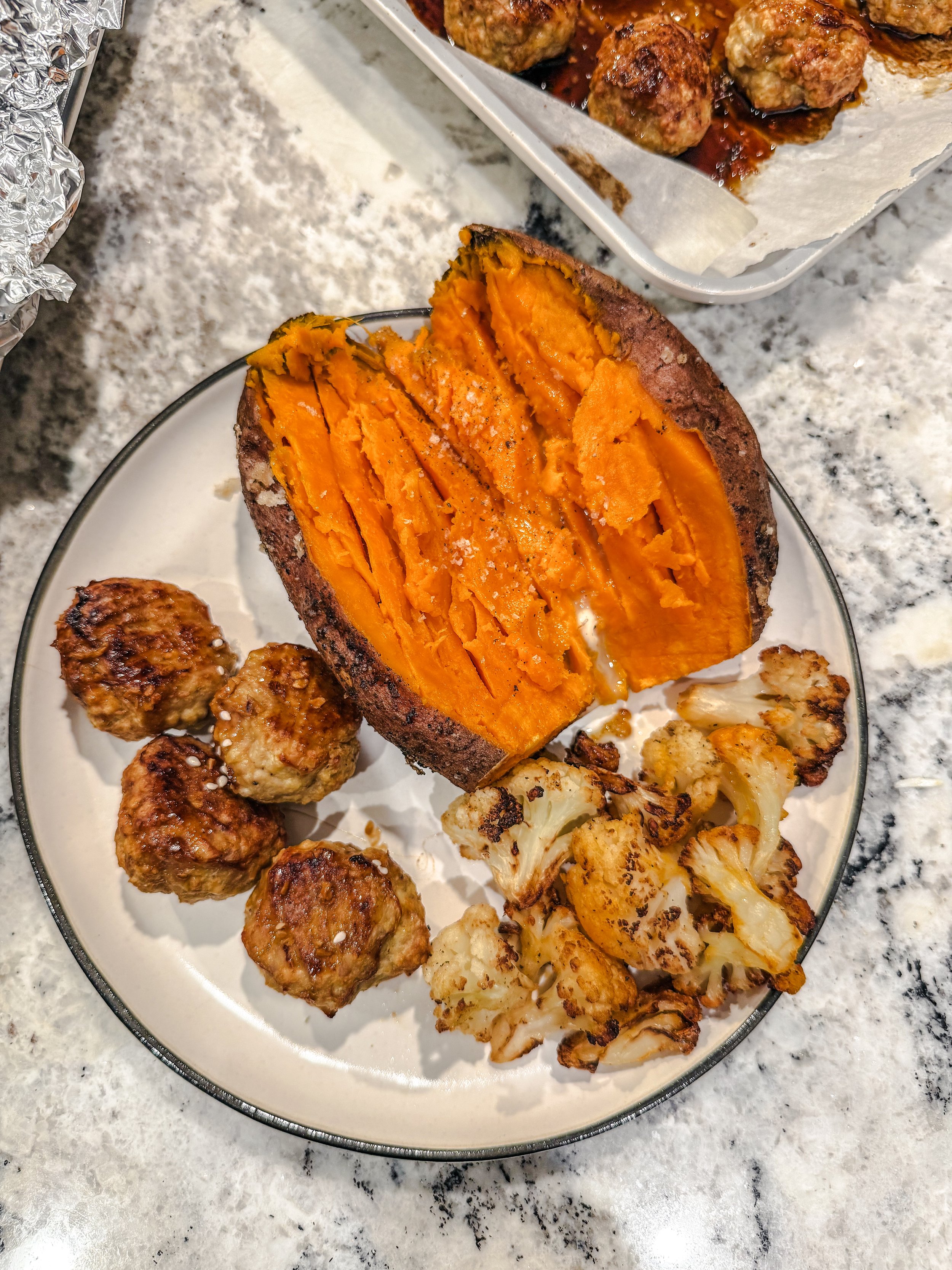 honey garlic chicken meatballs