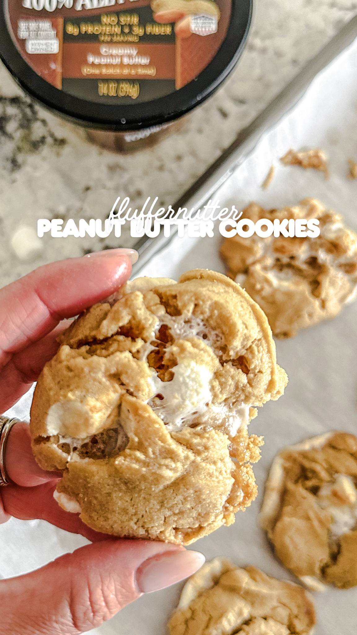 fluffernutter peanut butter cookies