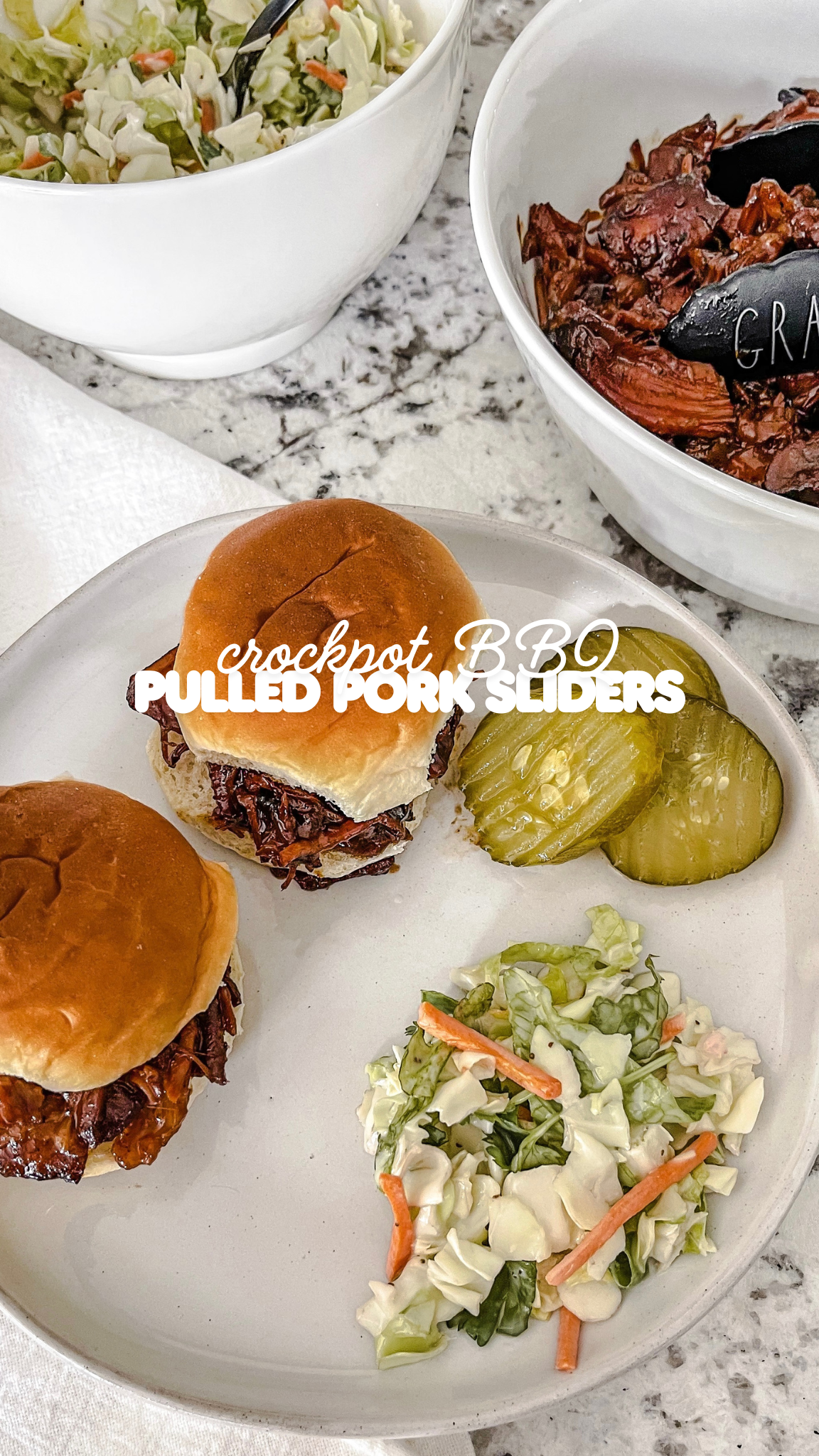 crockpot bbq pulled pork sliders