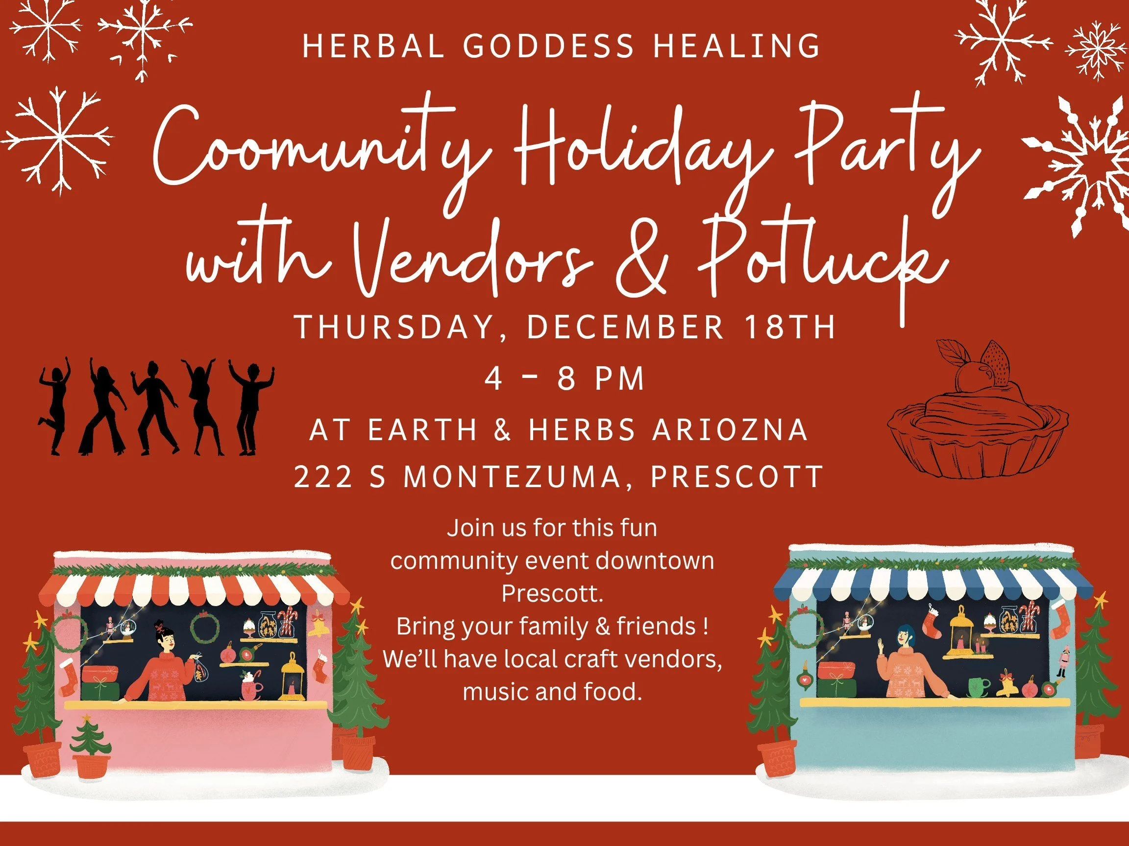 Community Holliday Party with Vendors &amp; Potluck