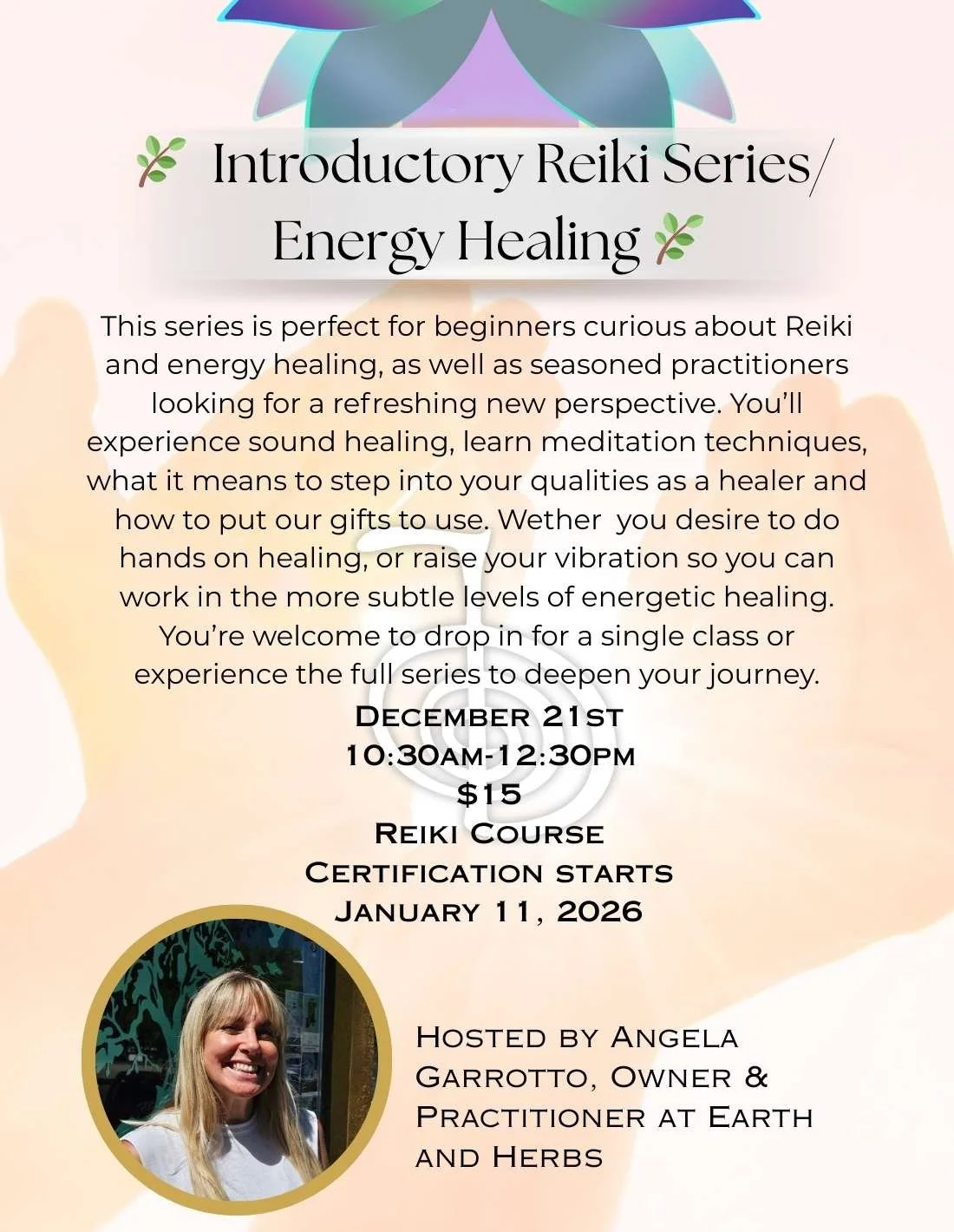 🌿 Introductory Reiki Series/Energy Healing 🌿 