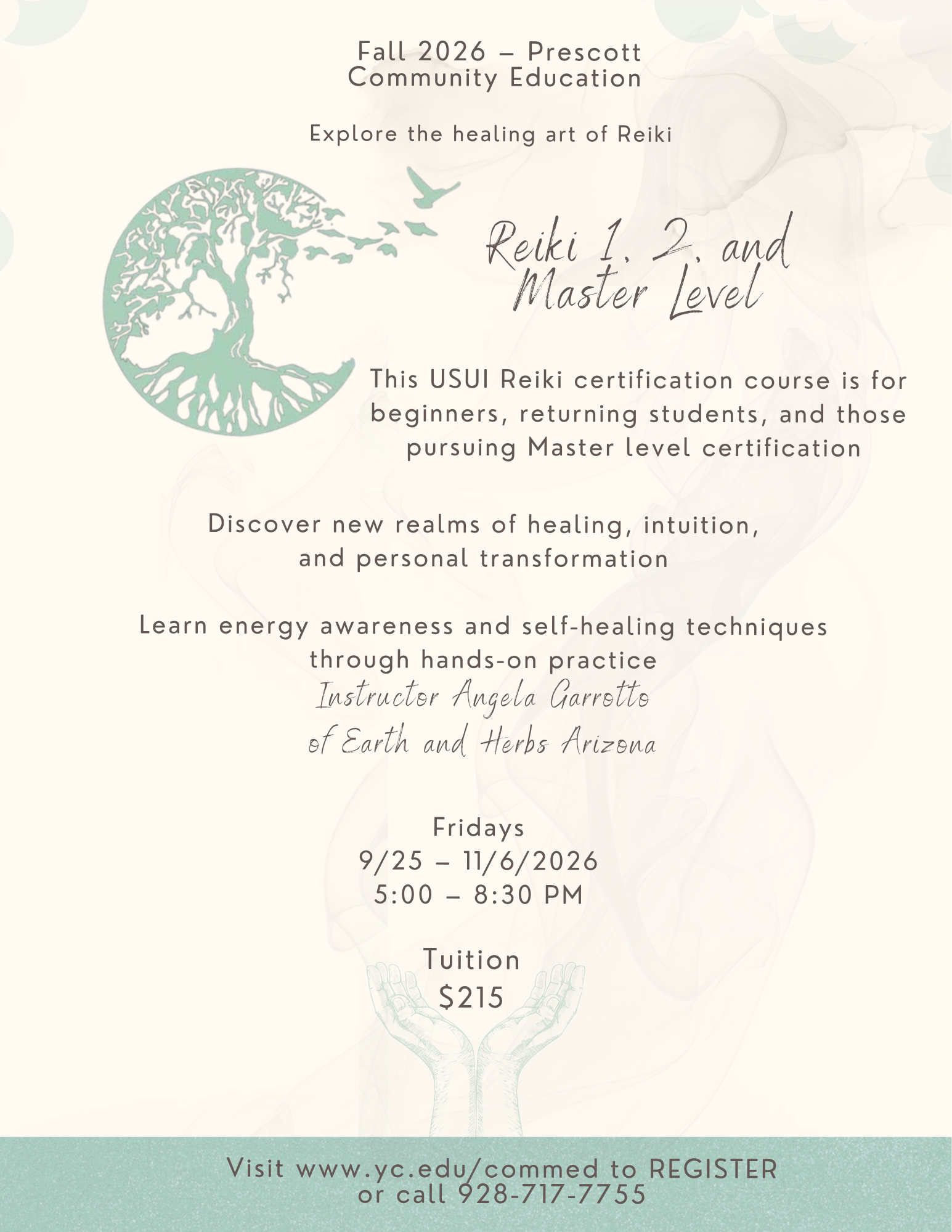 Reiki 1, 2, and Master Level