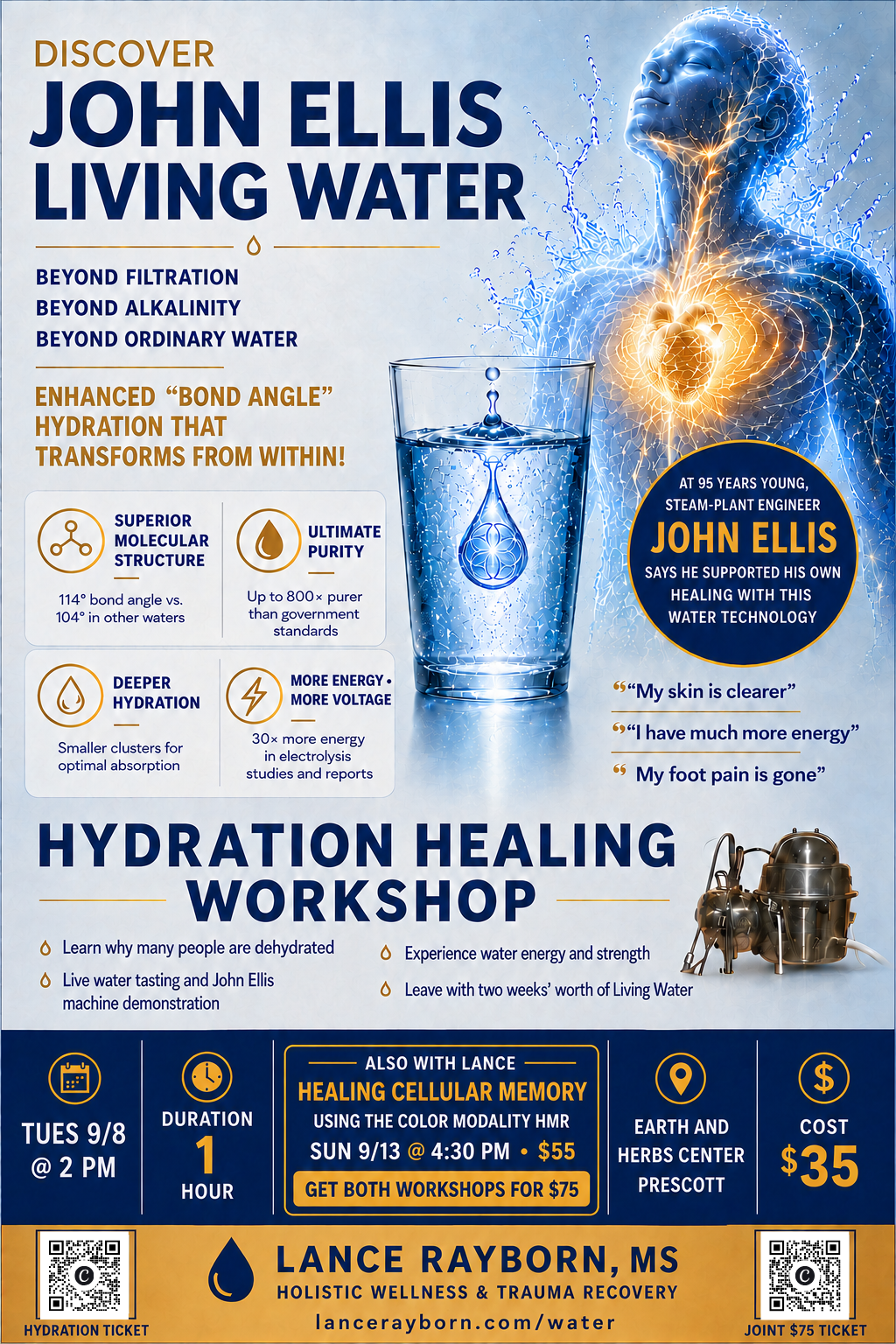 Change Your Water, Change Your Life! Hydration Healing Workshop