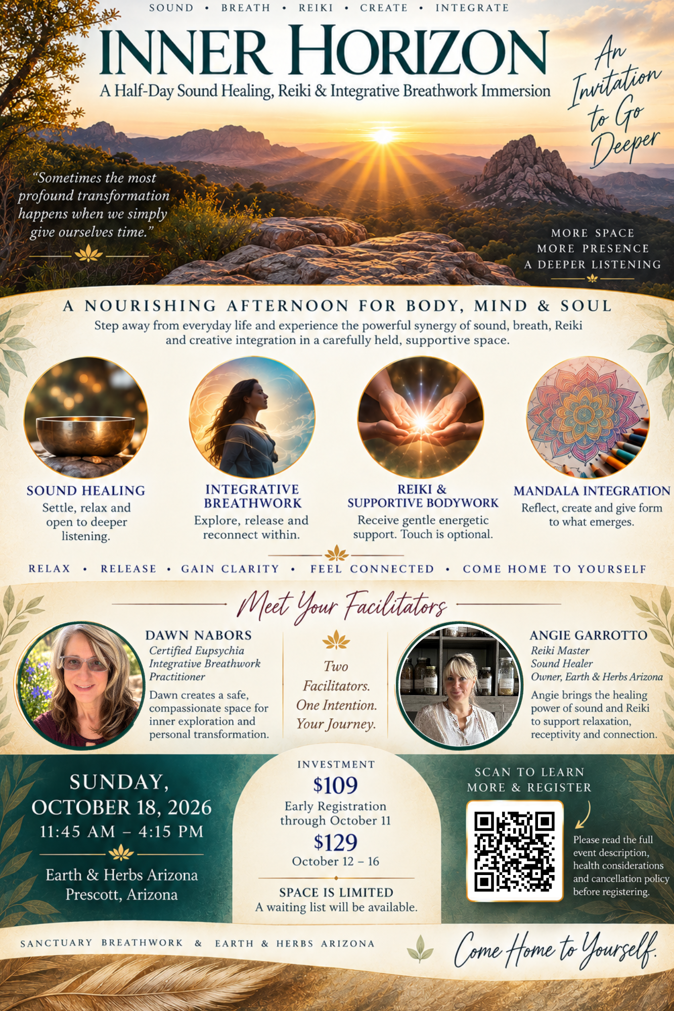 Inner Horizon - A Half Day Sound Healing, Reiki &amp; Integrative Breathwork Immersion