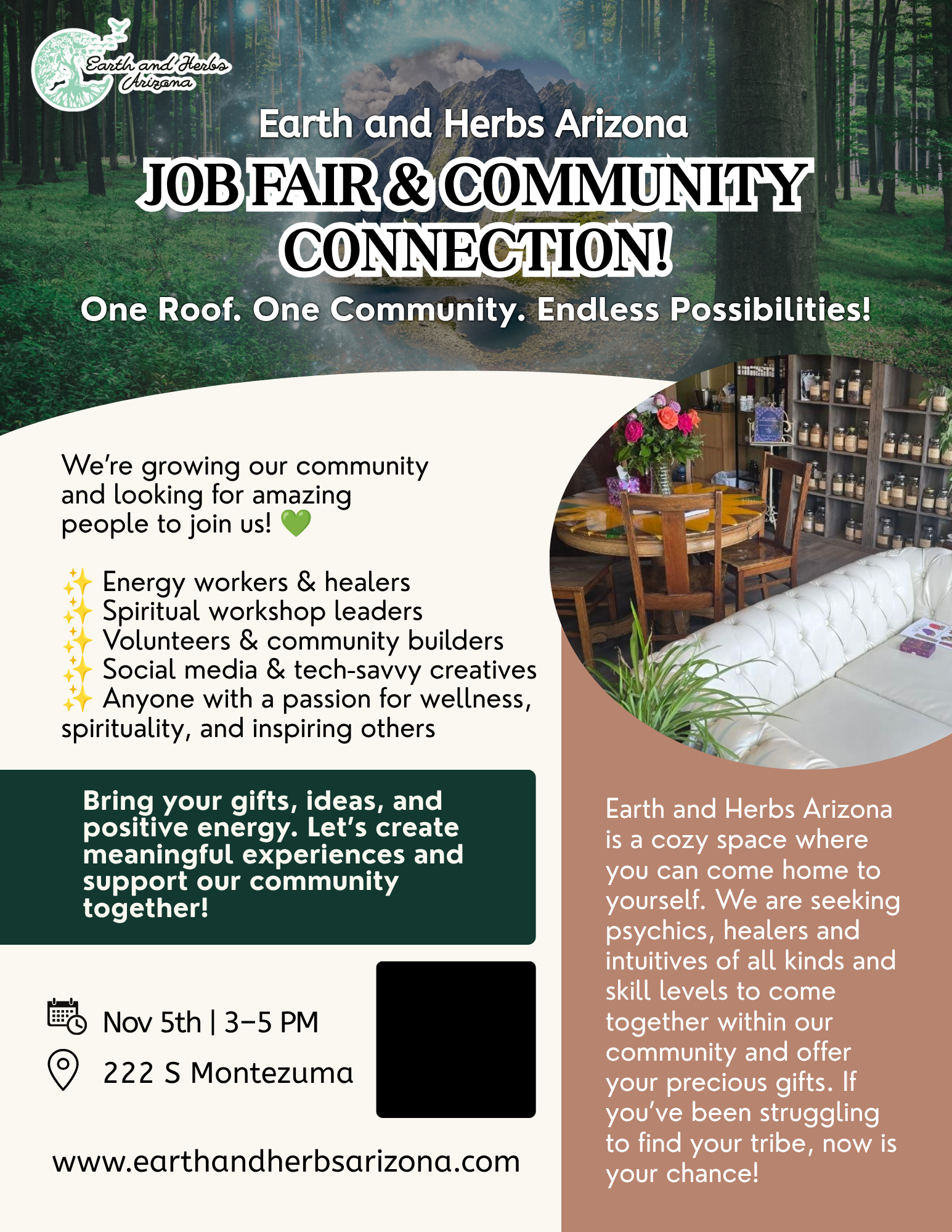 JOB FAIR & COMMUNITY CONNECTION! ✨