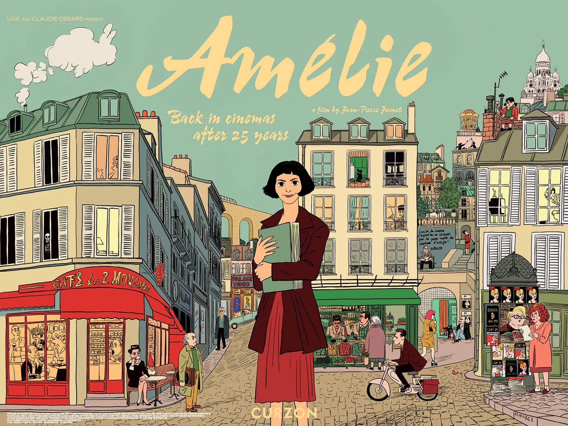 Am&eacute;lie: 25th Anniversary Film Poster by Javi Aznarez for Curzon Film.

Javi was commissioned by the team @curzonfilm for this new special edition poster for the films re-release in cinemas from Friday 3rd April.

If like us you're a huge fan o