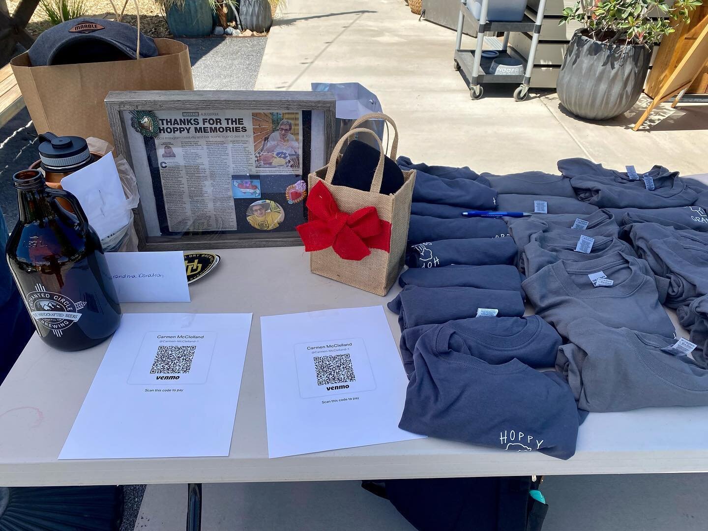 Come down to @exnovobrew_nm for the launch of the Hoppy Grandma Scholarship!! We have t-shirts and raffle prizes from @exnovobrew_nm @steelbenderbrewyard @marblebrewery @enchantedcircle505 @resourcebrewingco @nexusbrewery