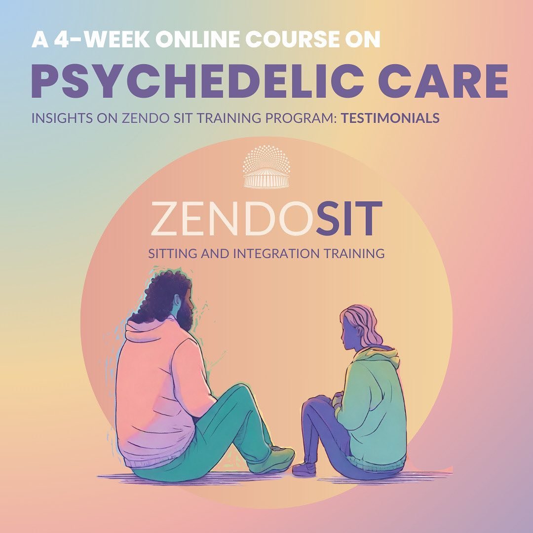 Our friends at @zendoproject are organizing Zendo Sit: Sitting and Integration Training!

A 4-week course about psychedelic peer support and compassionate, culturally attuned care.

👉This 4-week training features:
- 4 live video calls
- Weekly Refle