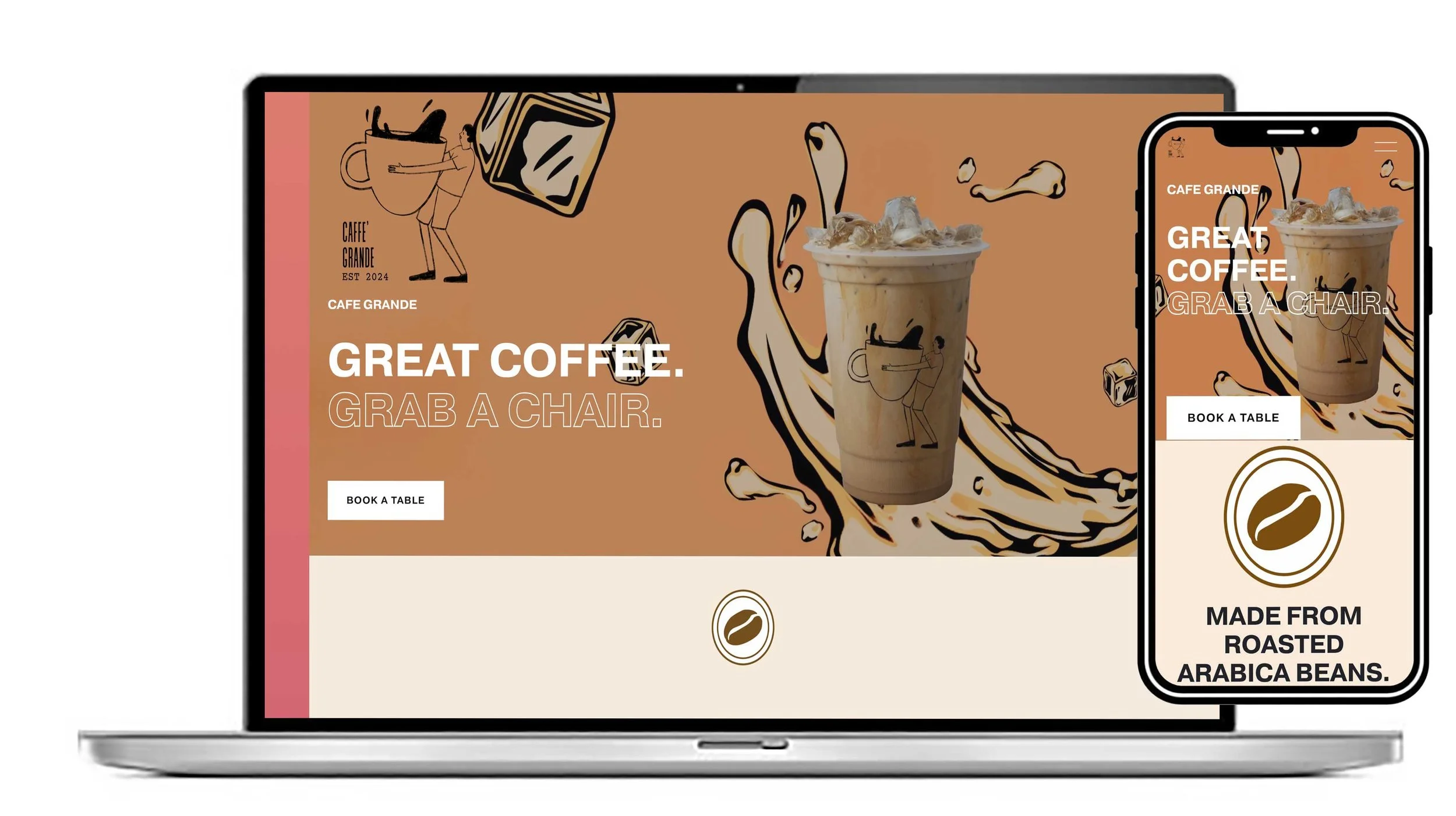 Design 13. For a cool coffee business