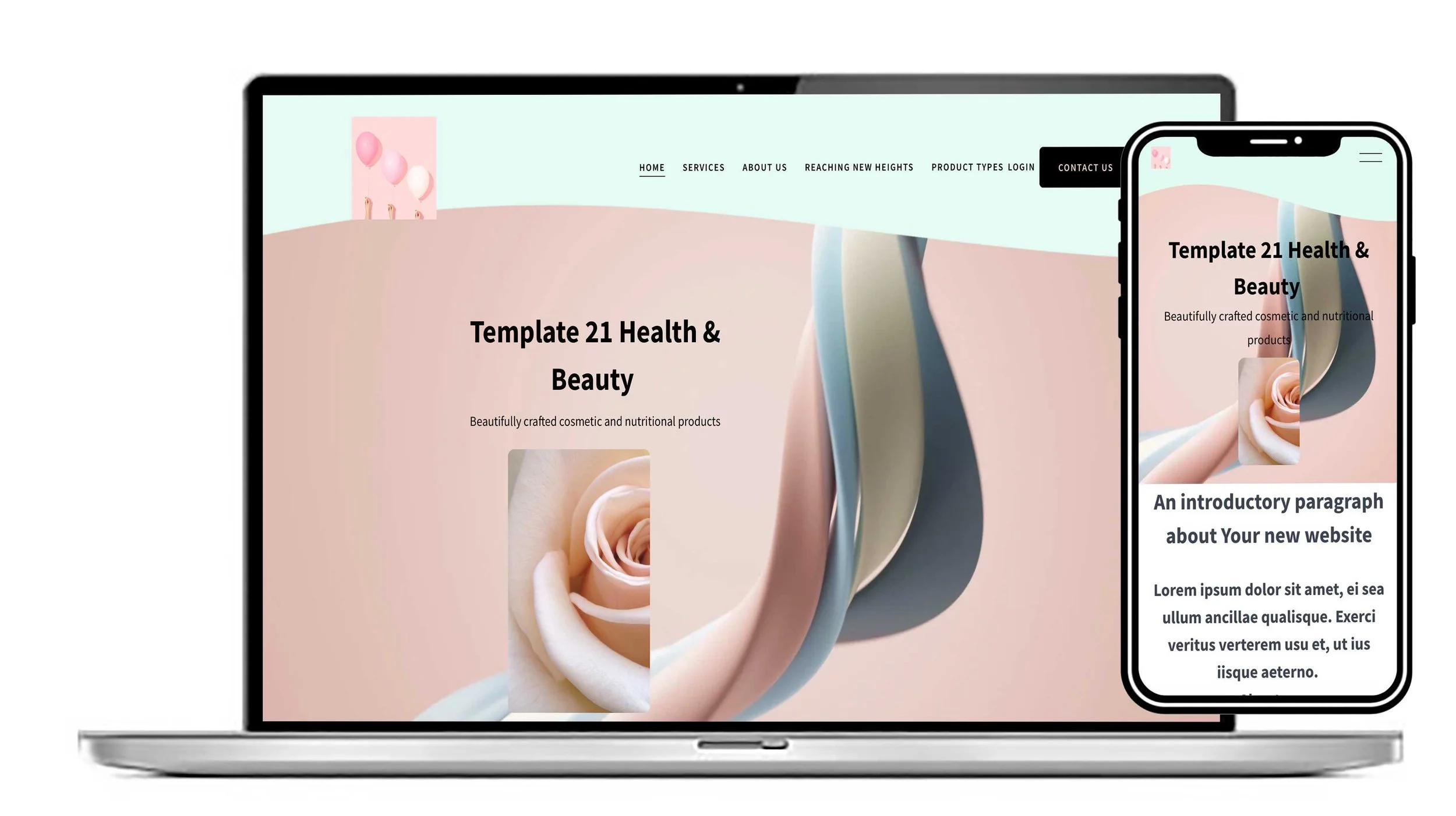 Design 21. For a healthcare business that has strong branding