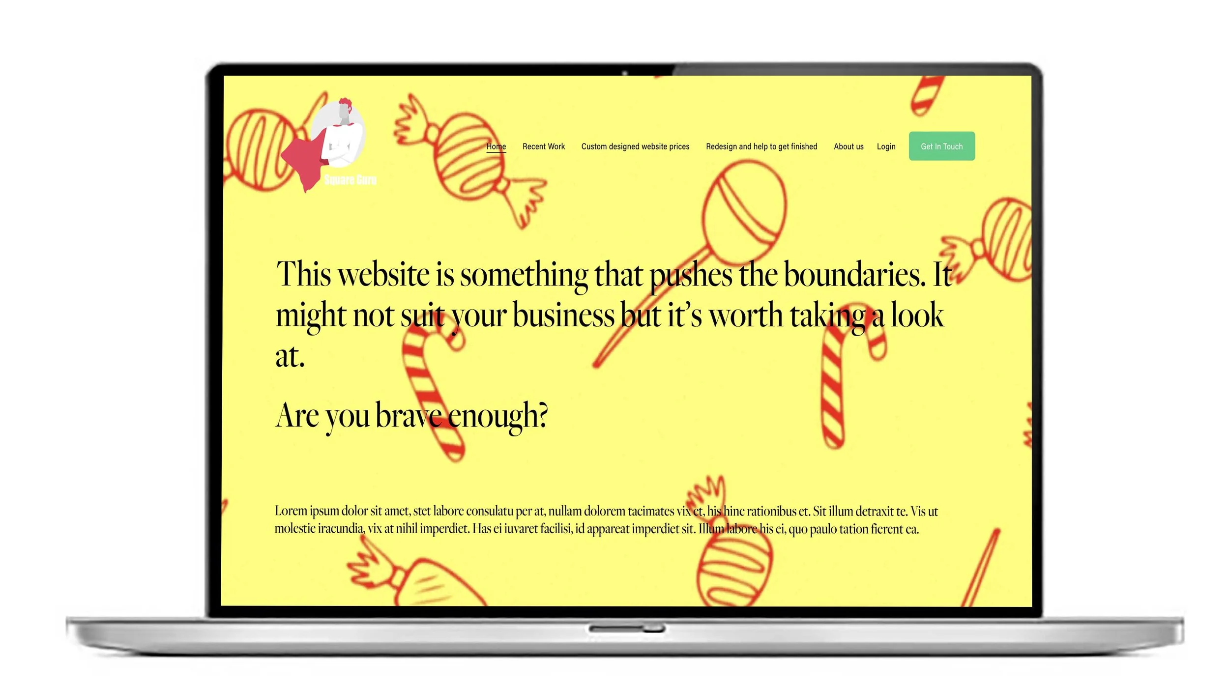 UK Squarespace website template