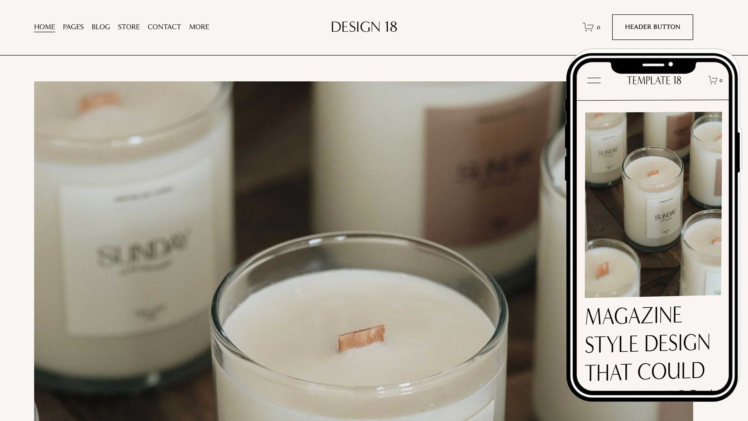 Squarespace magazine style templates