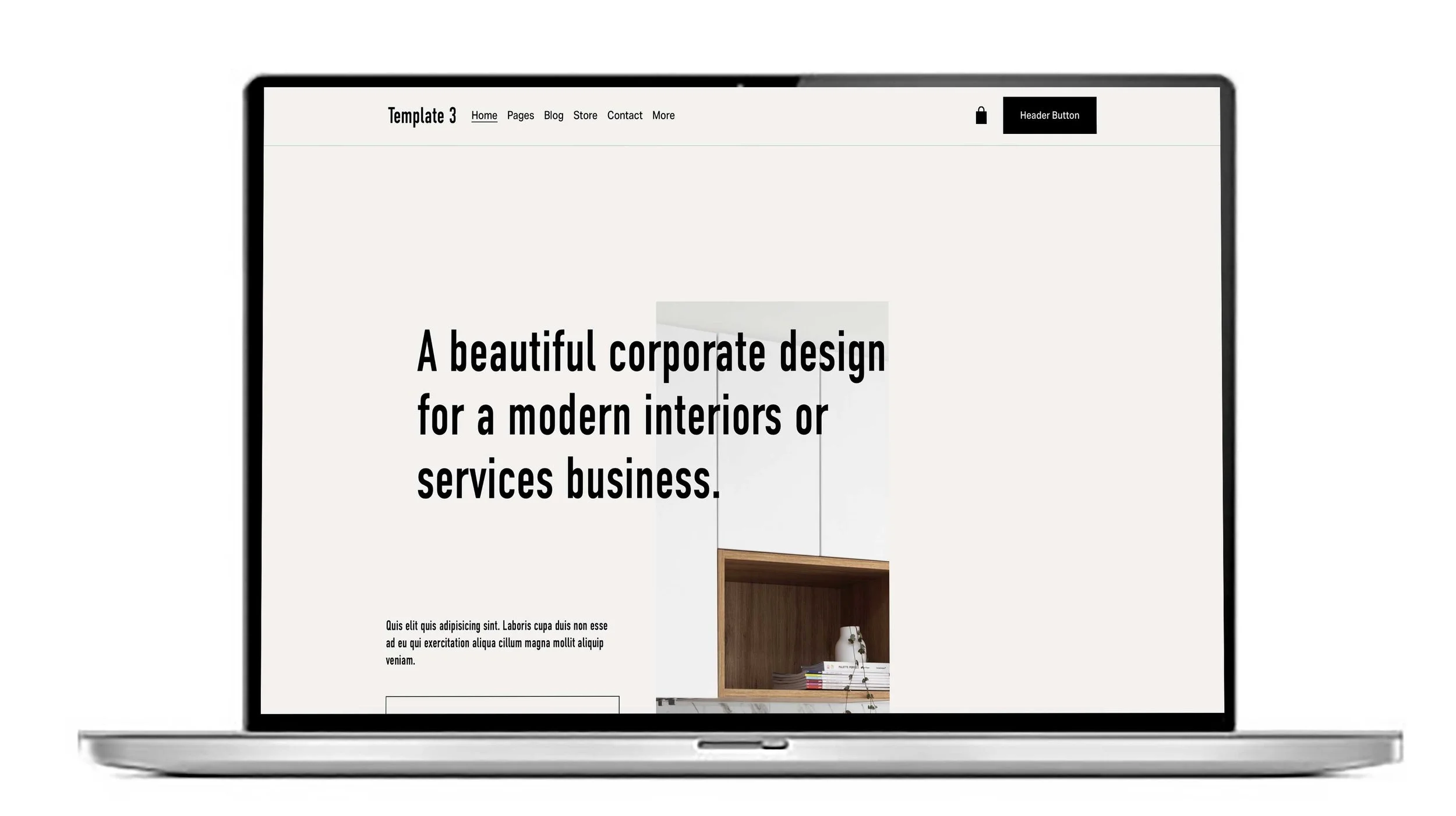 UK Squarespace website template