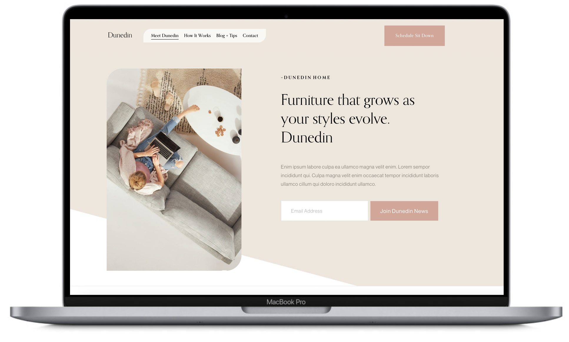 UK Squarespace website template