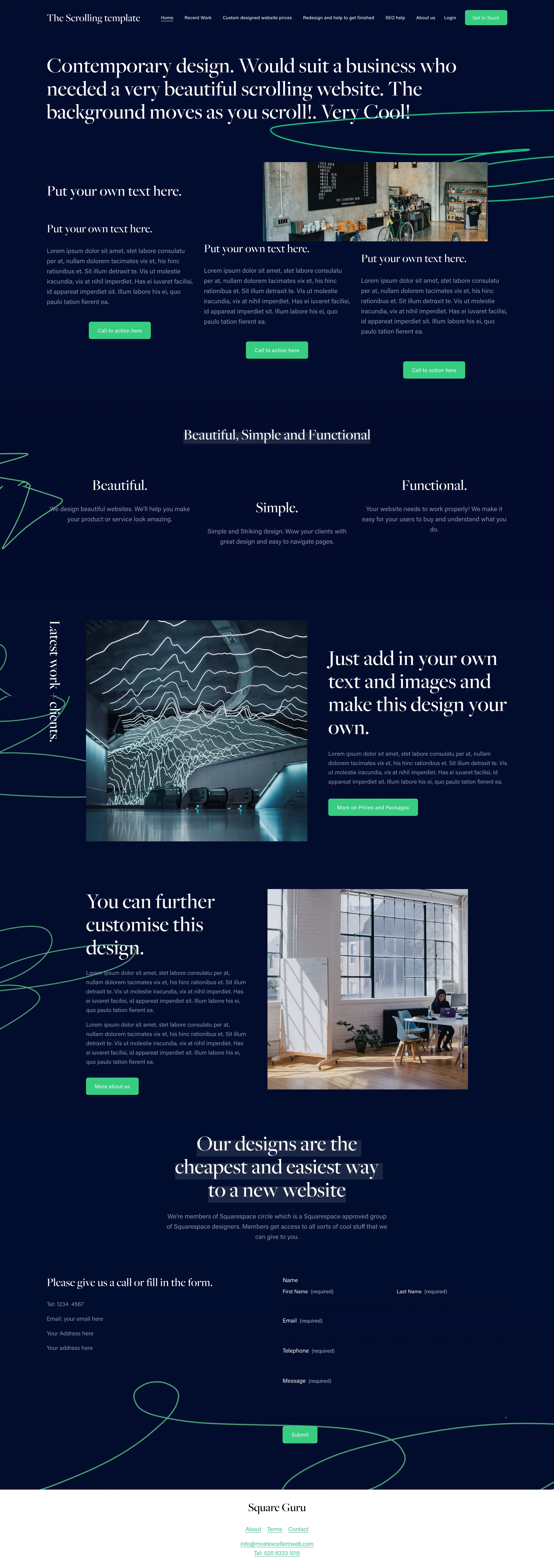 The Scrolling Squarespace website template.webp