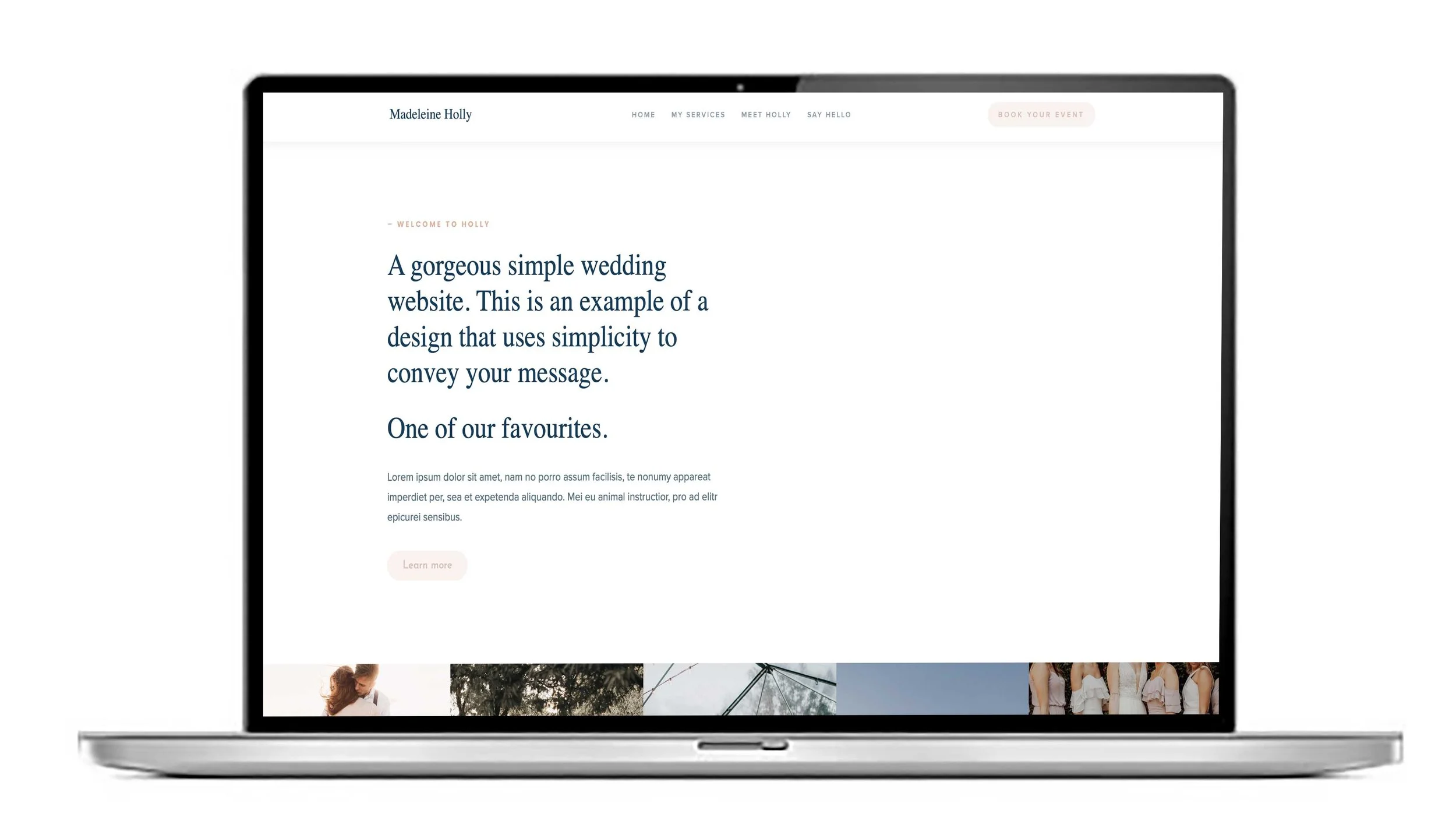 UK Squarespace website template