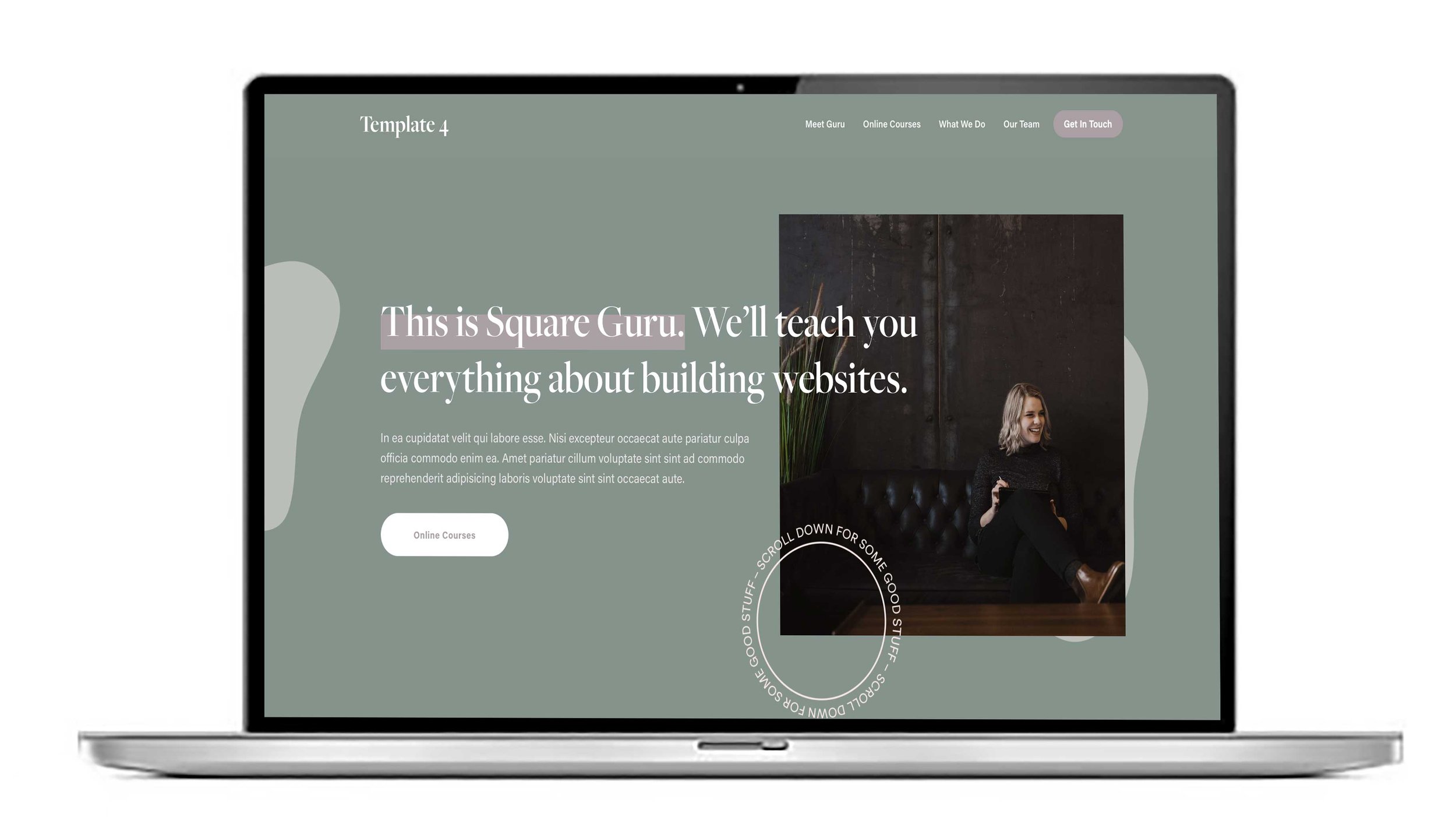 UK Squarespace website template