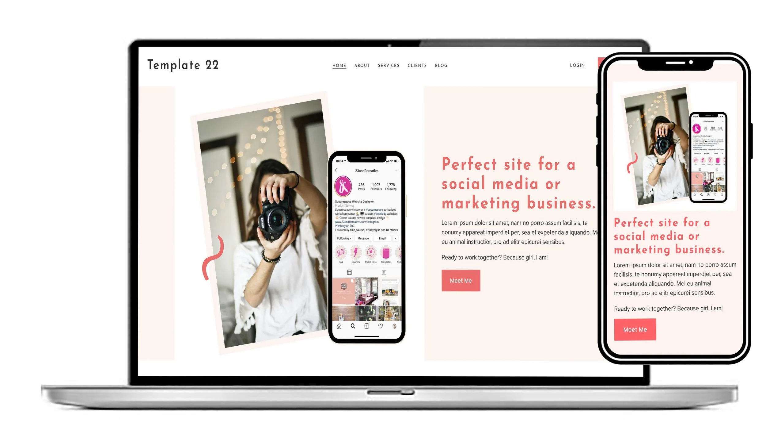 UK Squarespace website templates