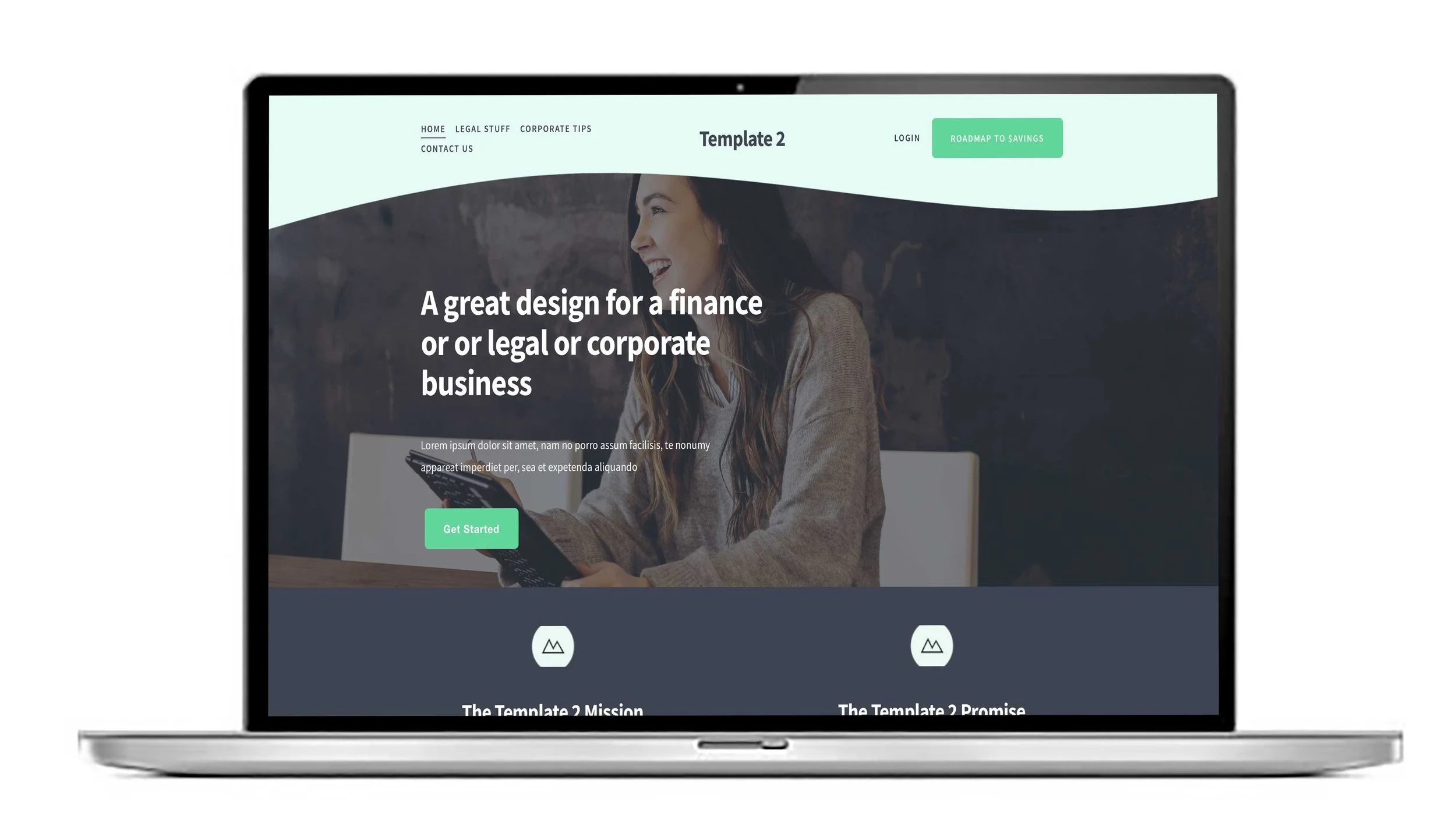 UK Squarespace website template