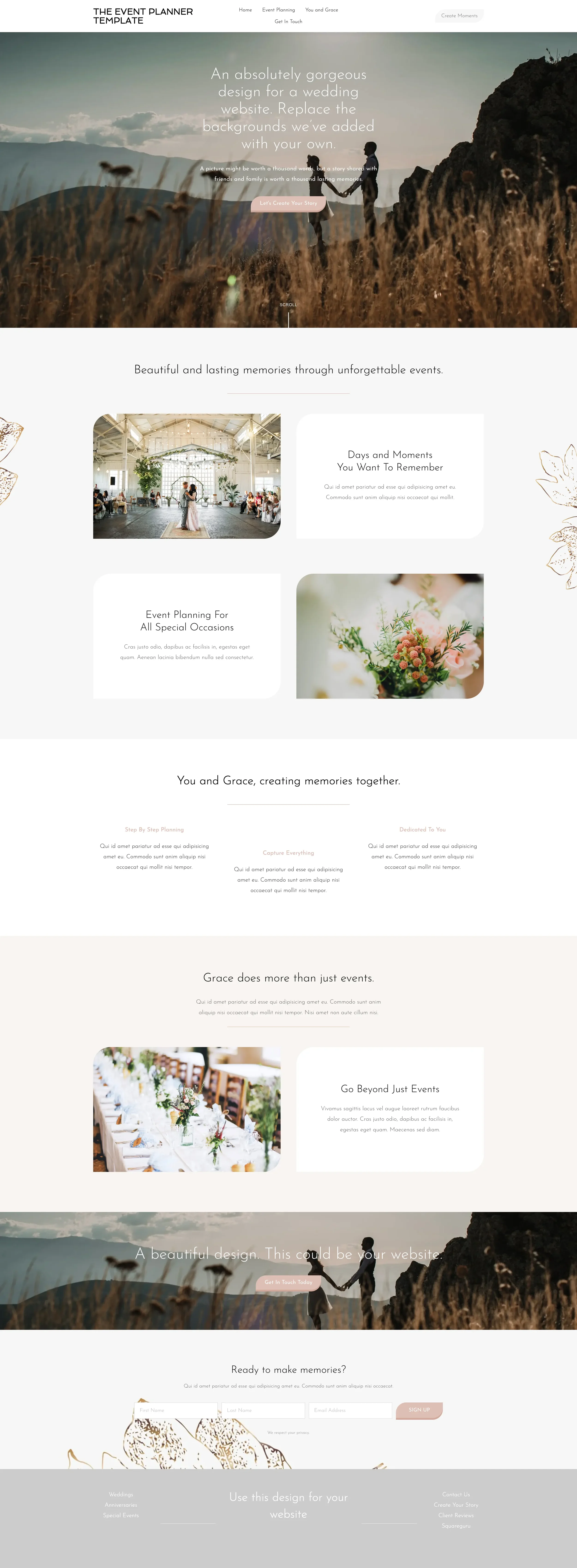 The Event Planner Squarespace website template.webp