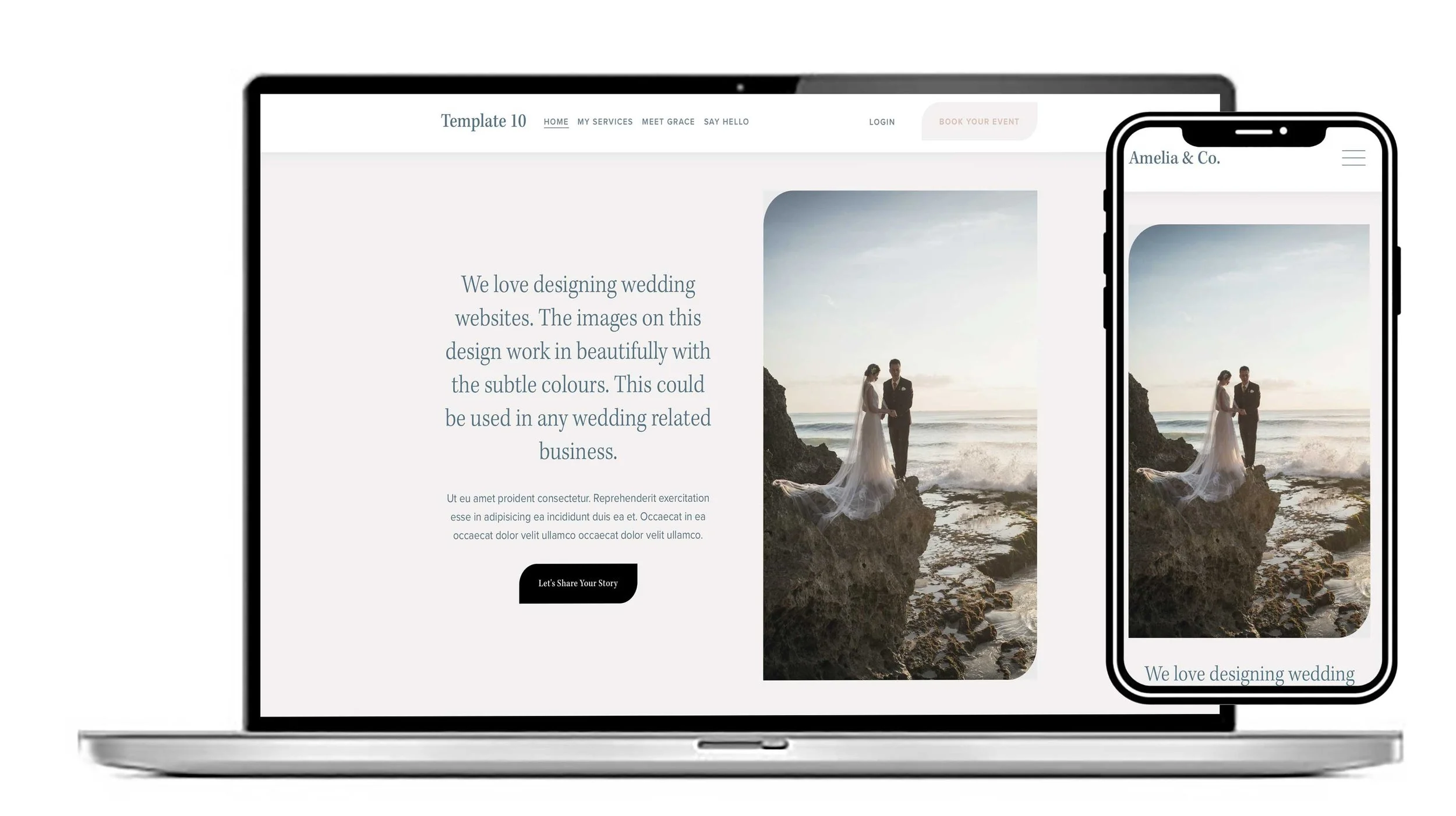 Design 10. For a wedding or wedding services business