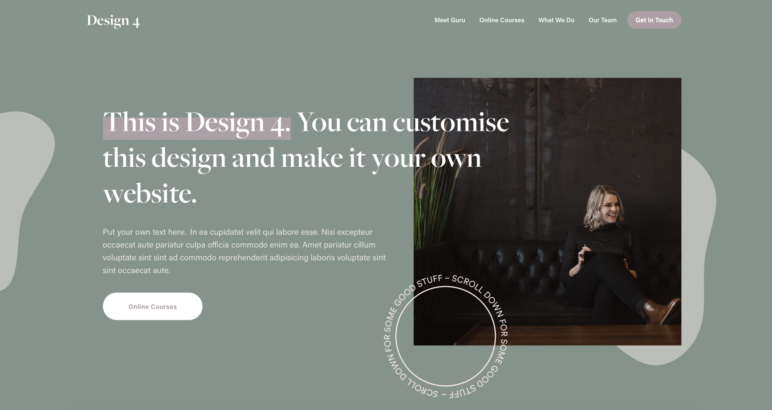 Buy a design for your Squarespace website.