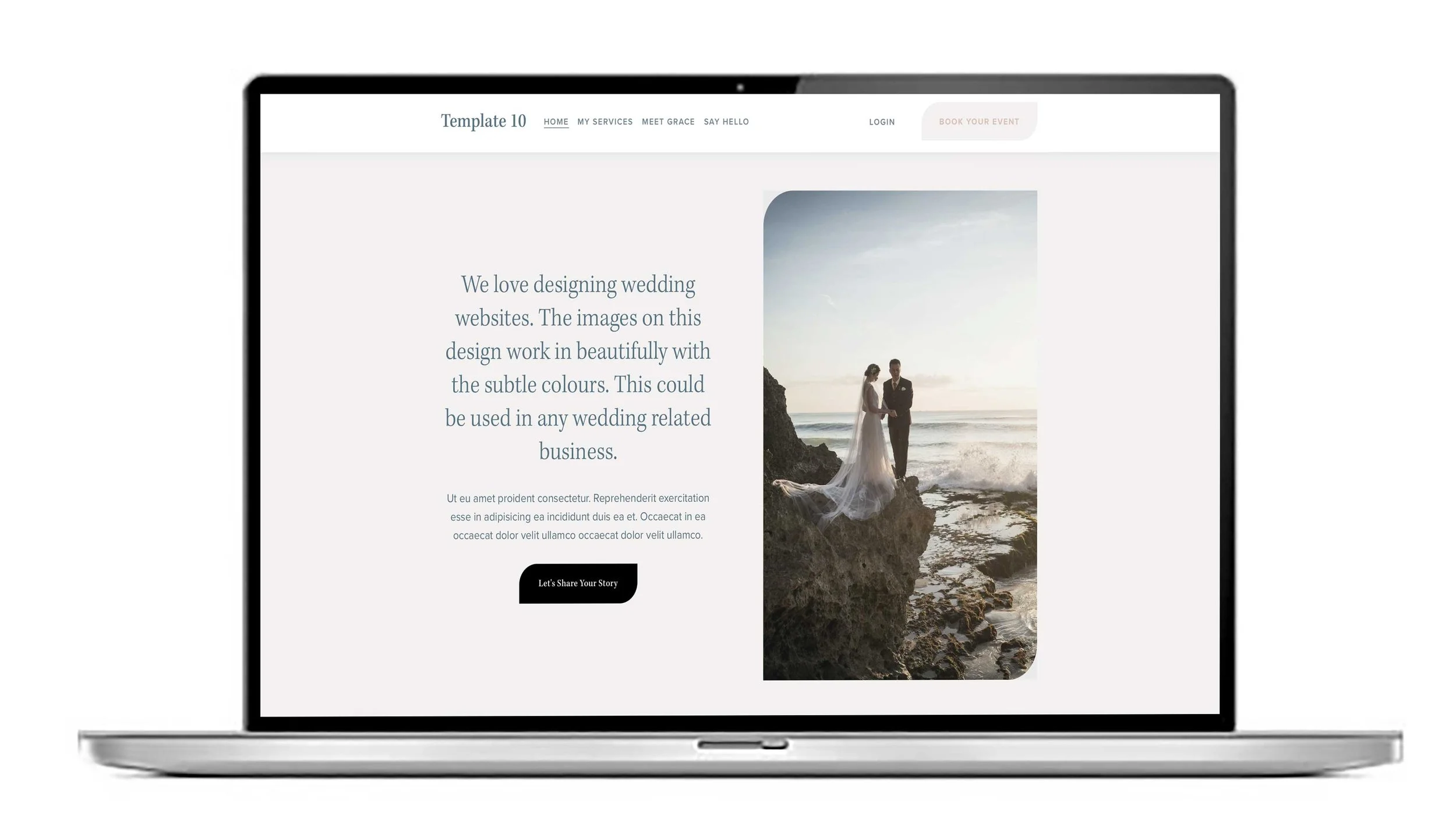 UK Squarespace website template