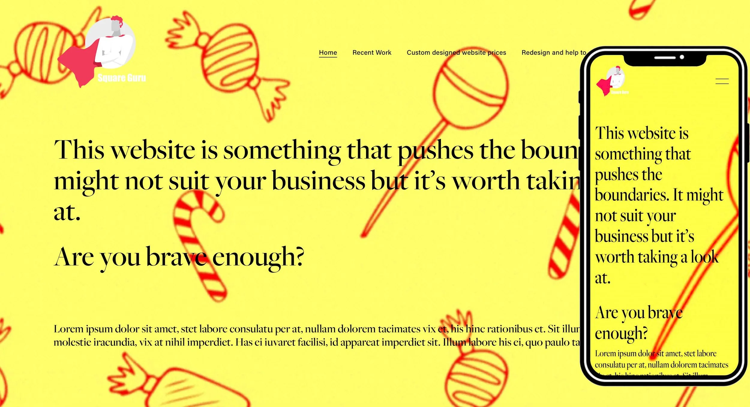 Squarespace services templates