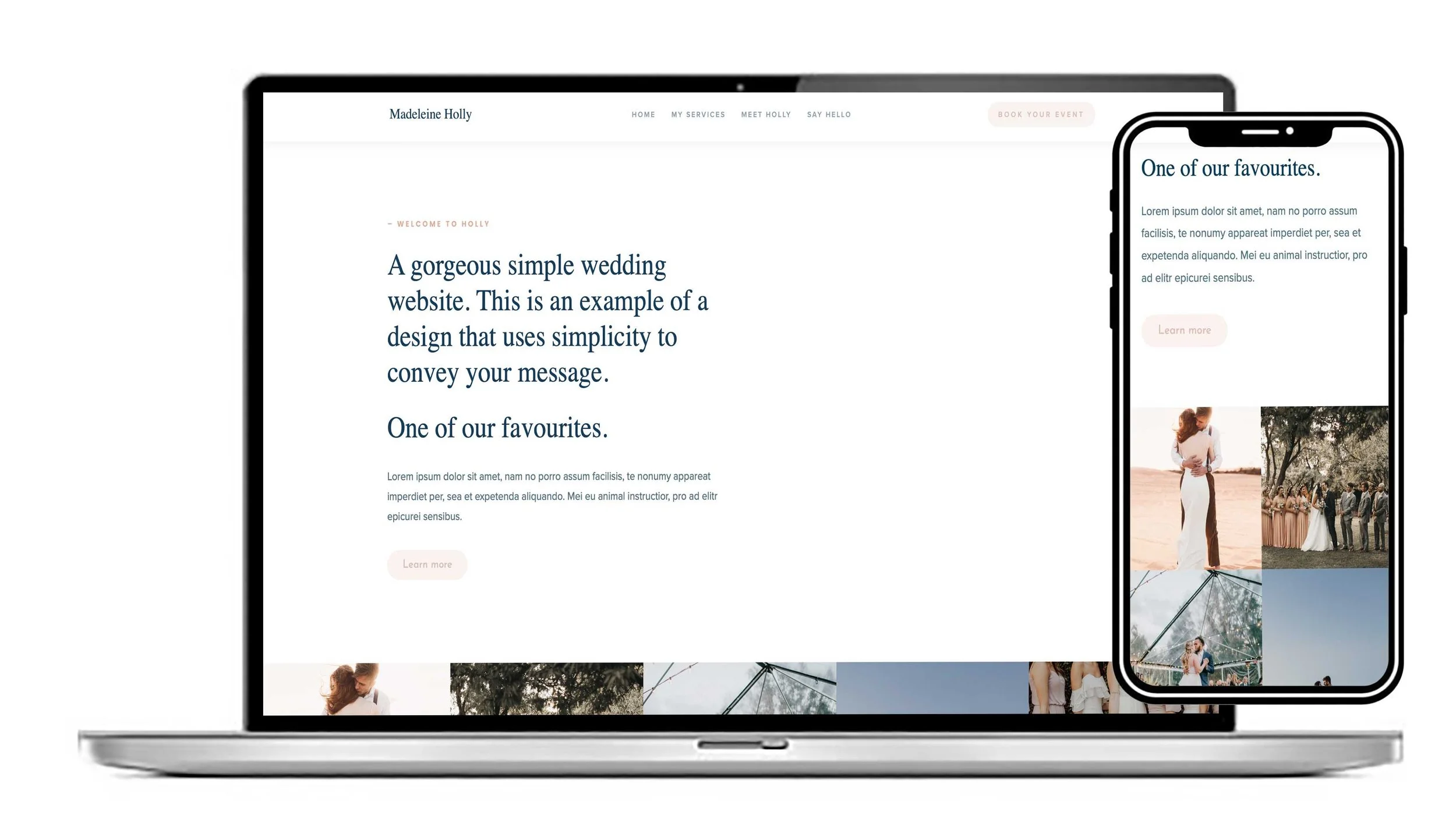 Design 12. For a wedding or wedding services business
