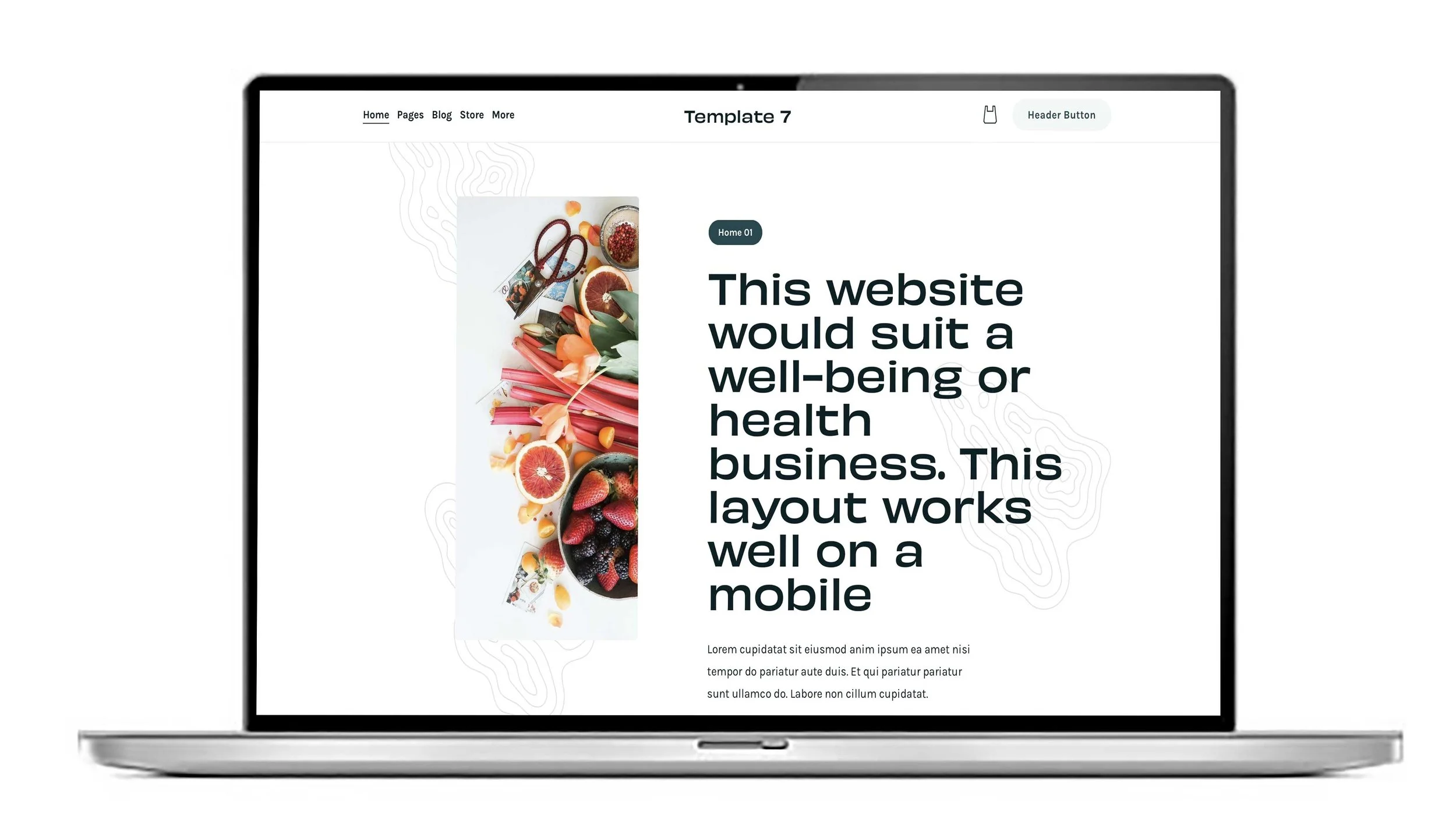 UK Squarespace website template