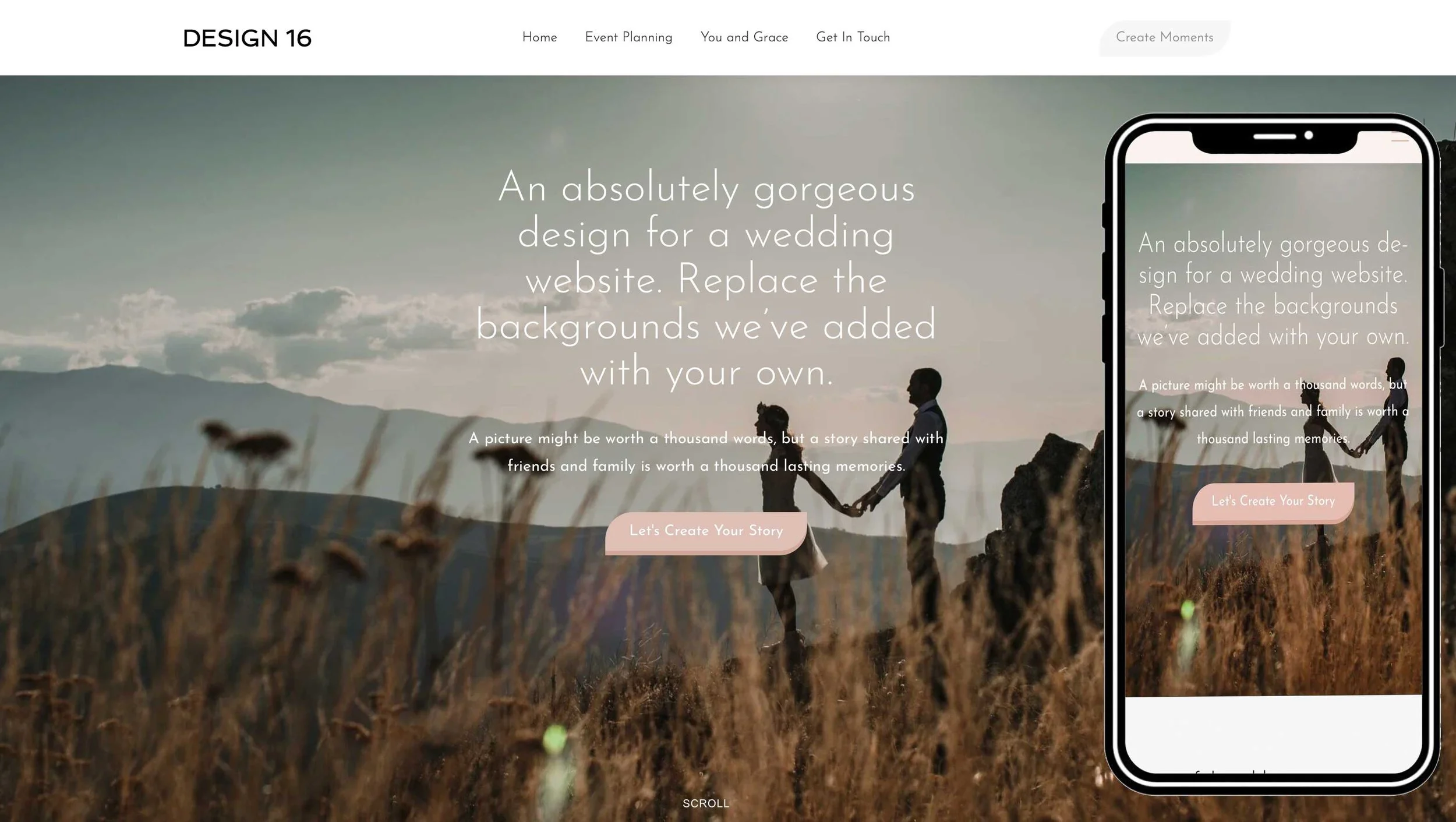 Squarespace wedding templates