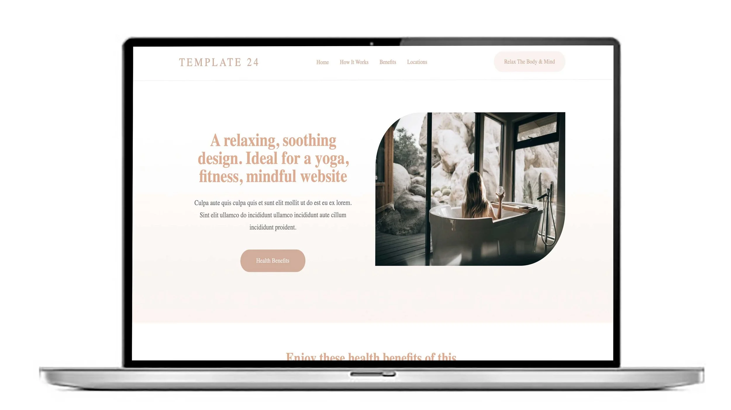 UK Squarespace website template