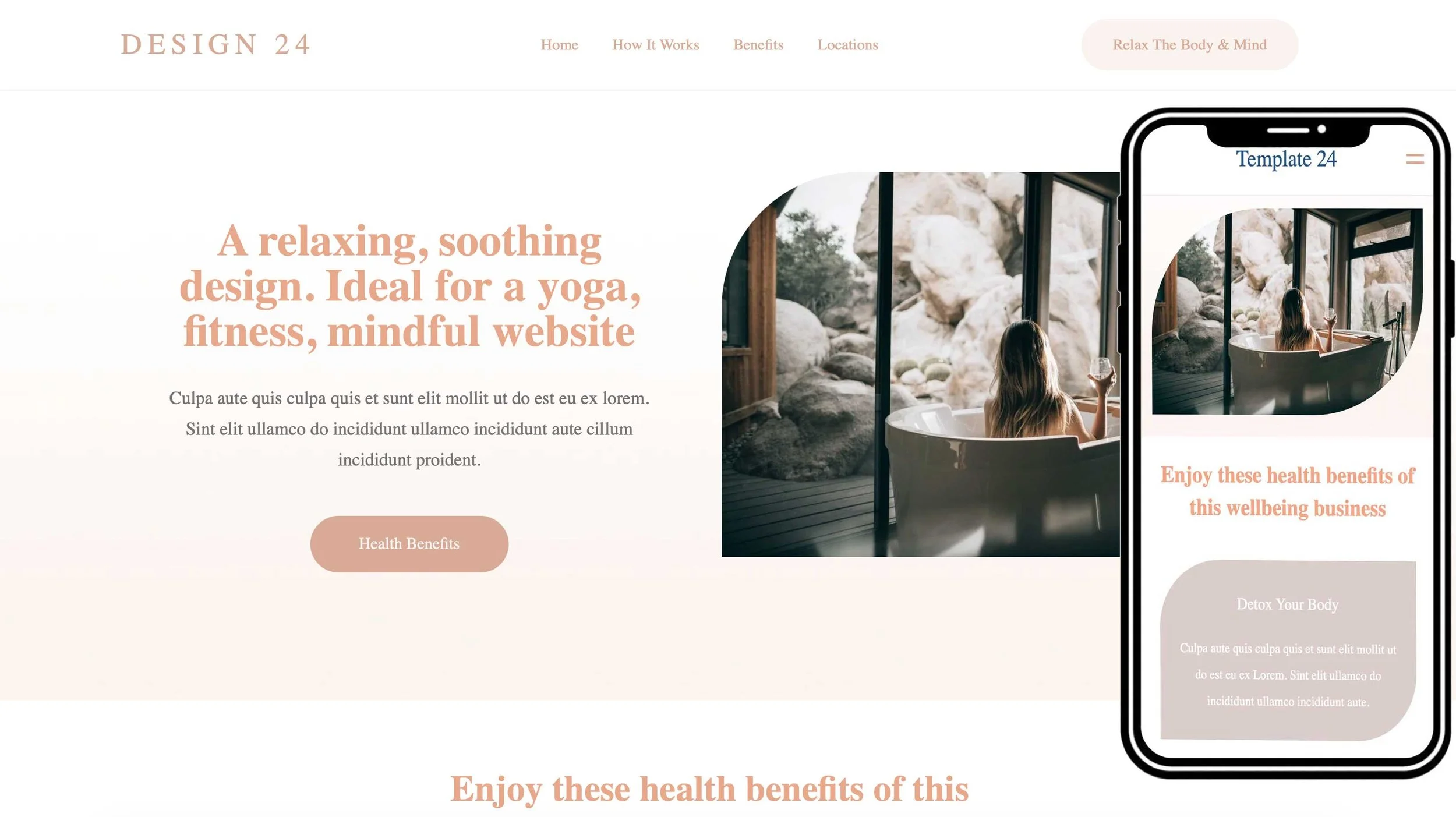 Squarespace spa templates
