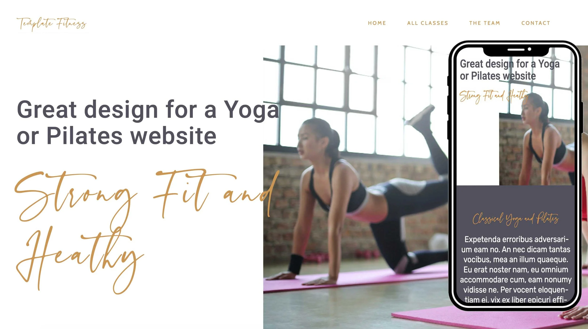 Squarespace fitness templates