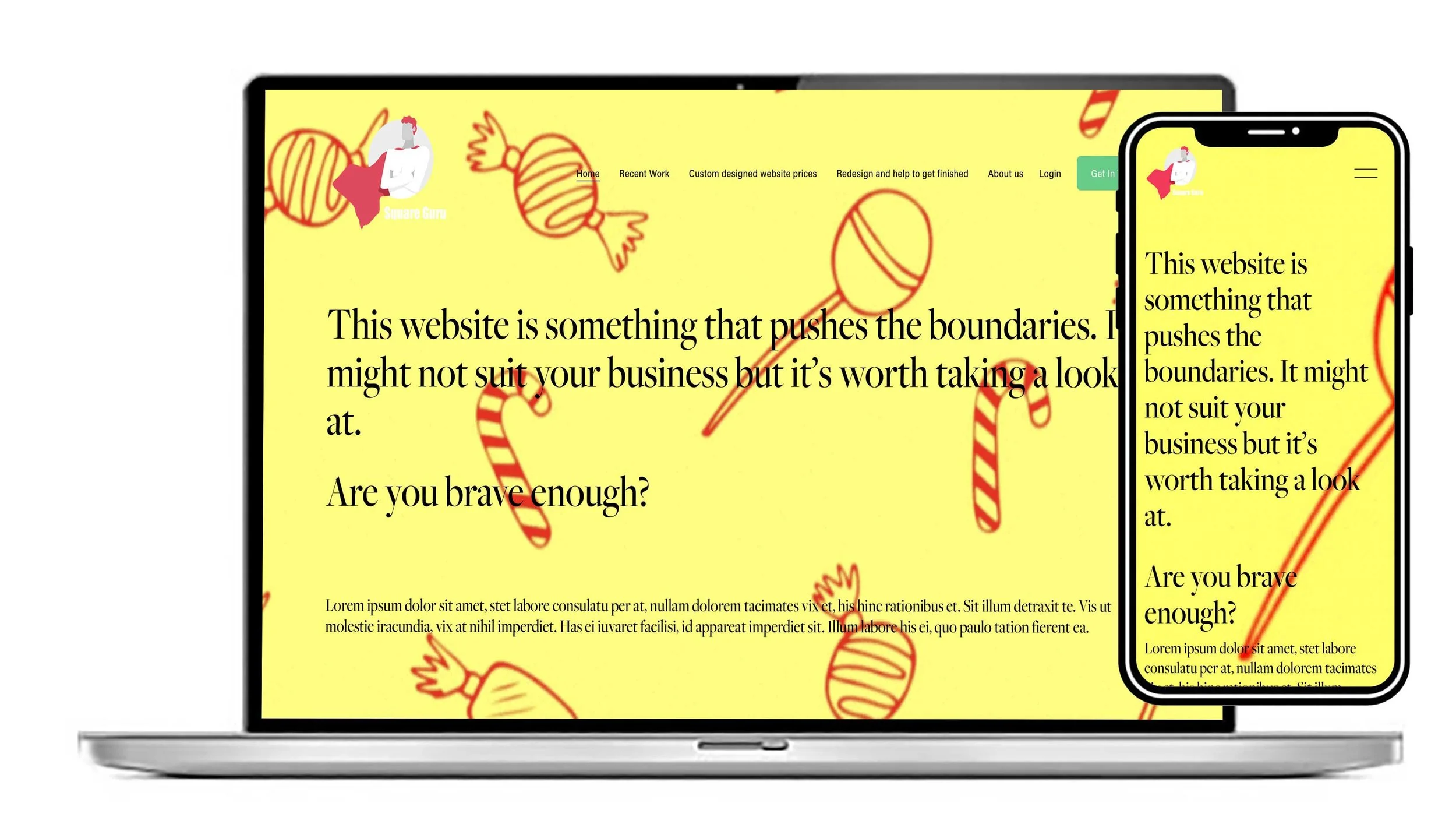 Design 27. This radical design uses animated backgrounds .