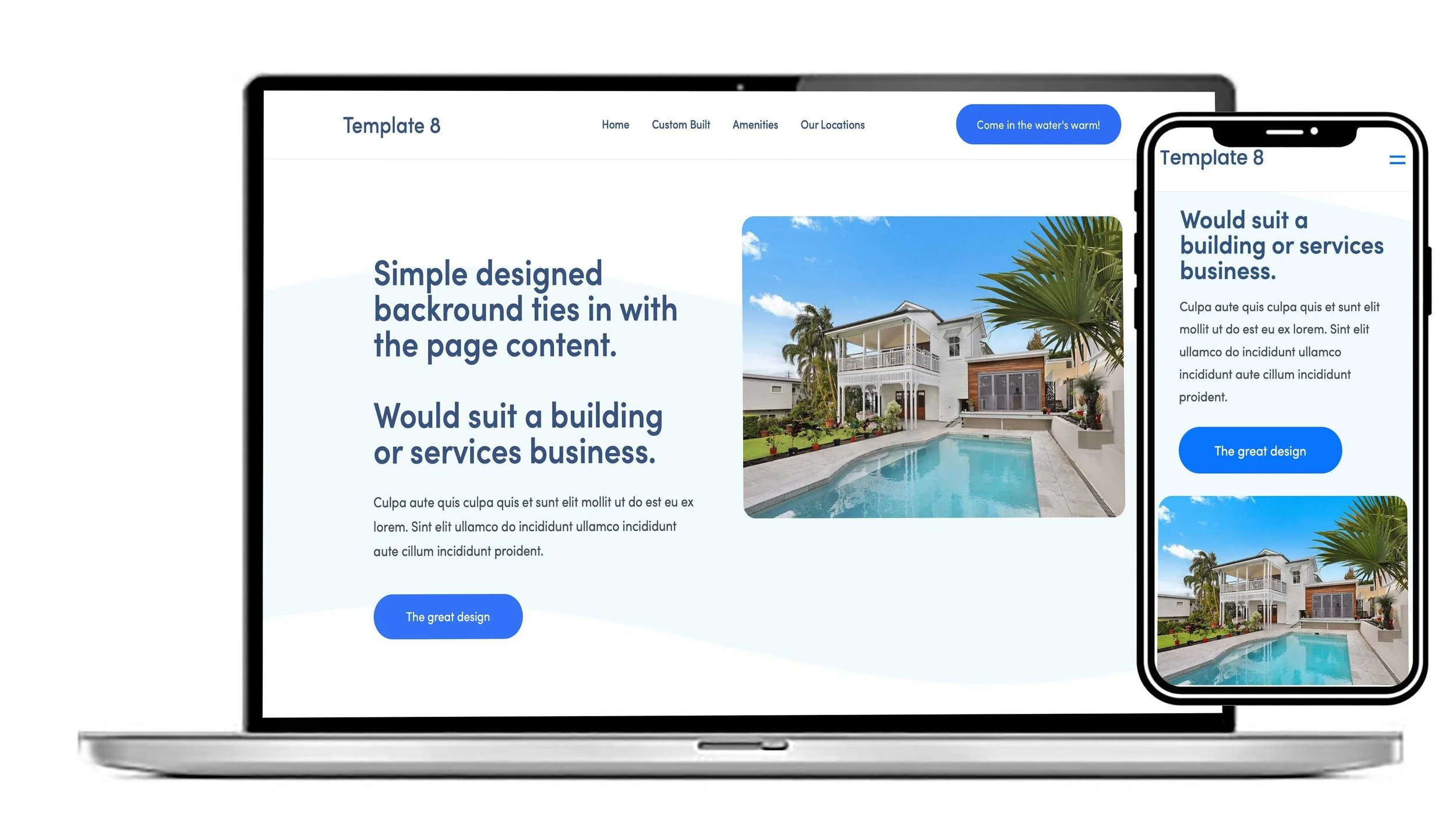 Design 8. For an outdoor services business.